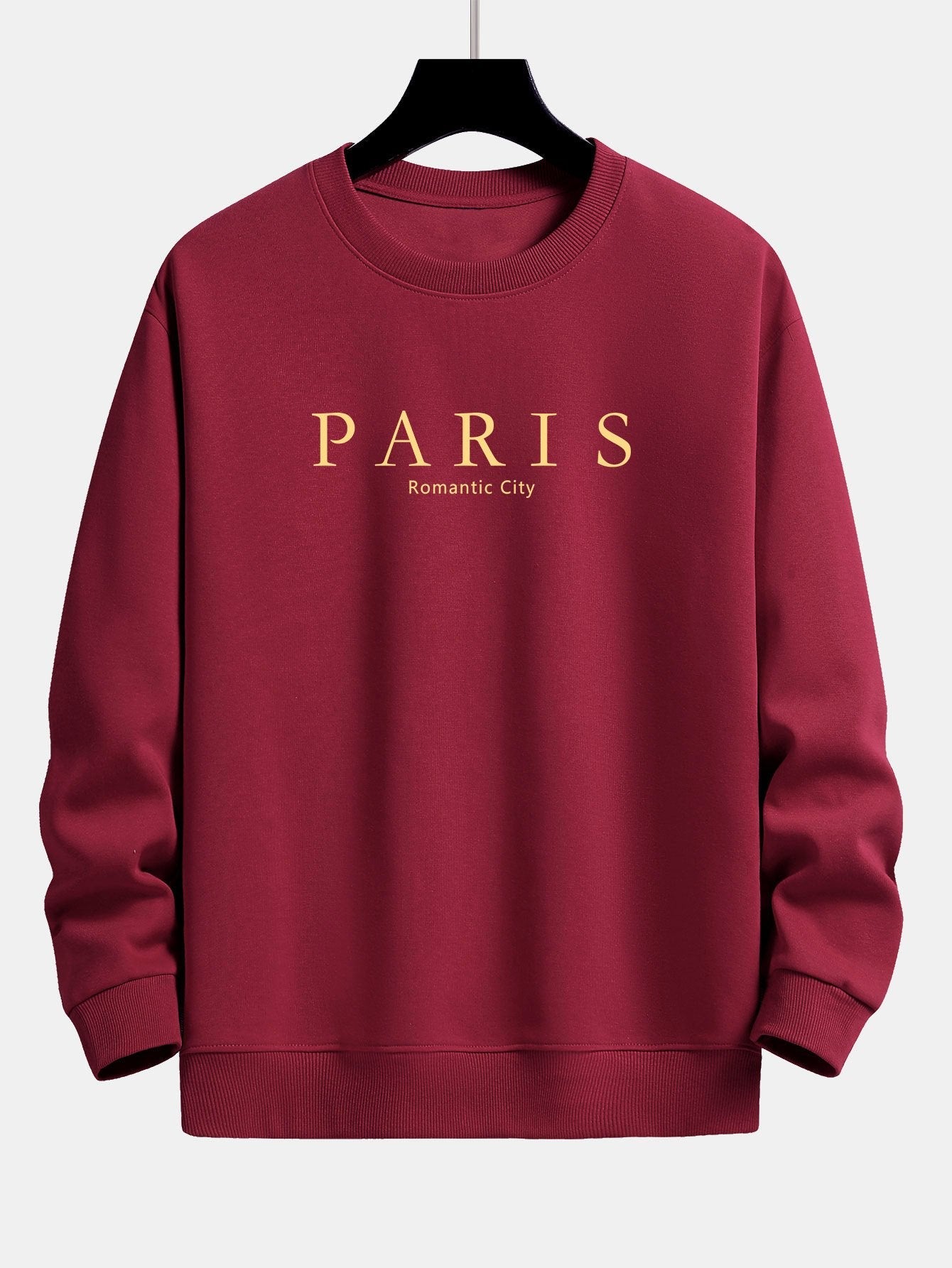 Paris Slogan Print Relax Fit Sweatshirt