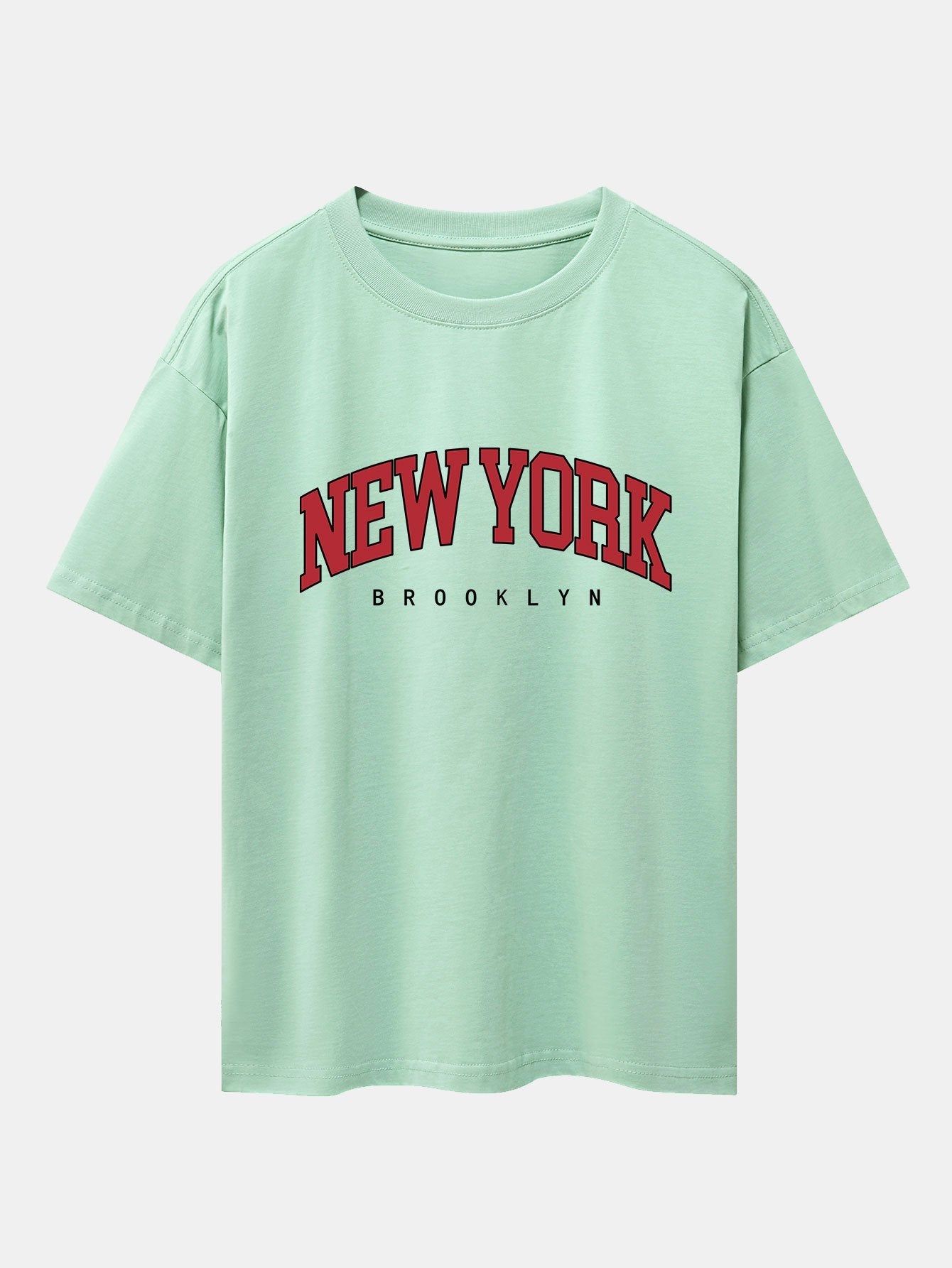 New York Print Drop Shoulder Oversize T-Shirt