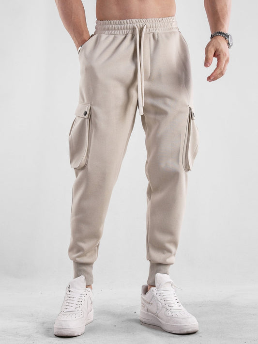 Pantalon de jogging cargo à cordon de serrage