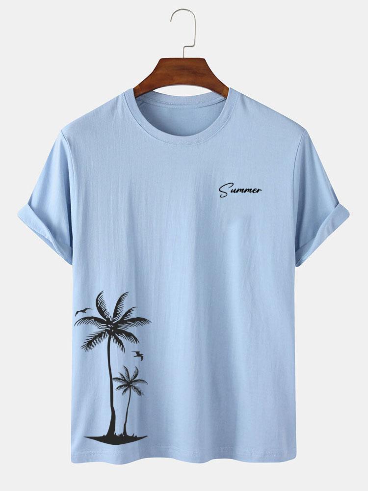 Summer Palm Tree Print T-Shirt