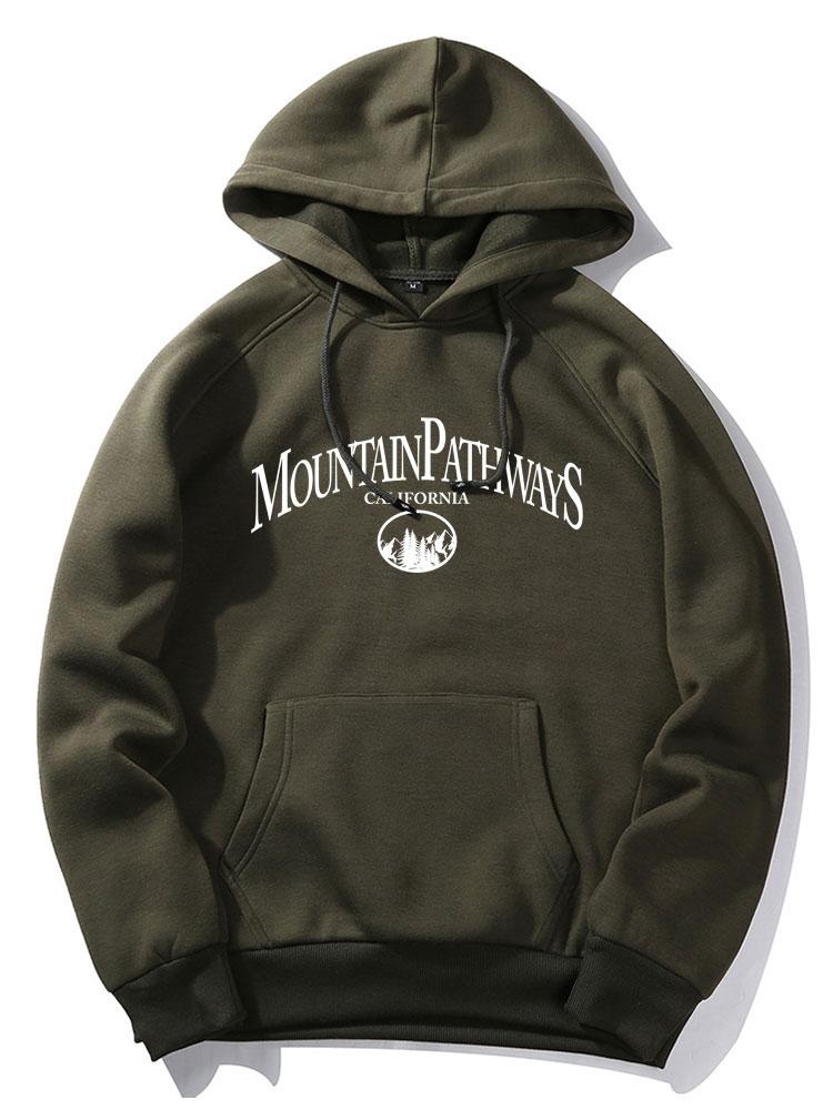 Mountain Pathways Print Hoodie