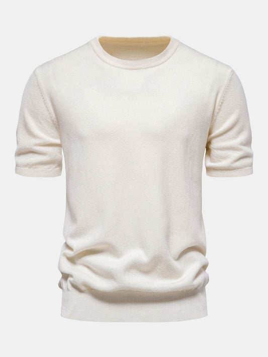 Knitted Crew Neck T-shirt