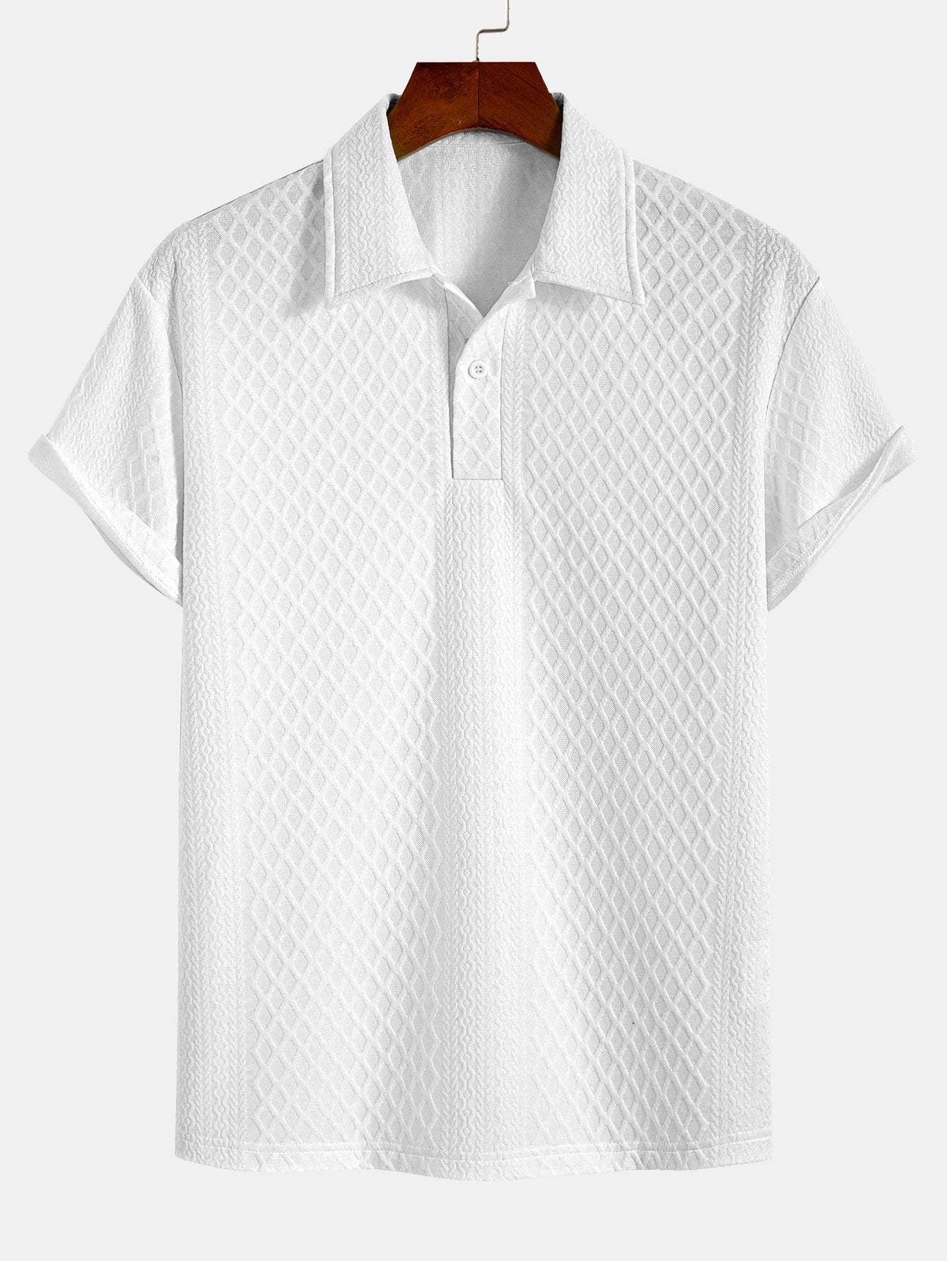 Polo Jacquard Géométrique Losange