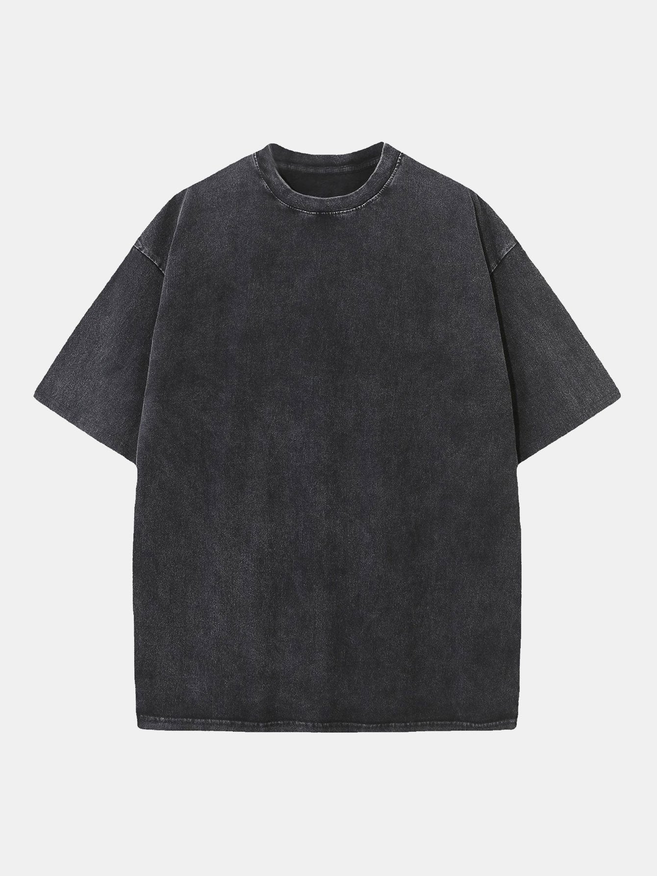 Washed Distressed Drop Shoulder T-Shirt