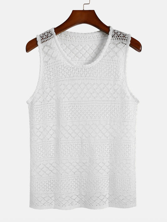 Knitted Textured Tank Top