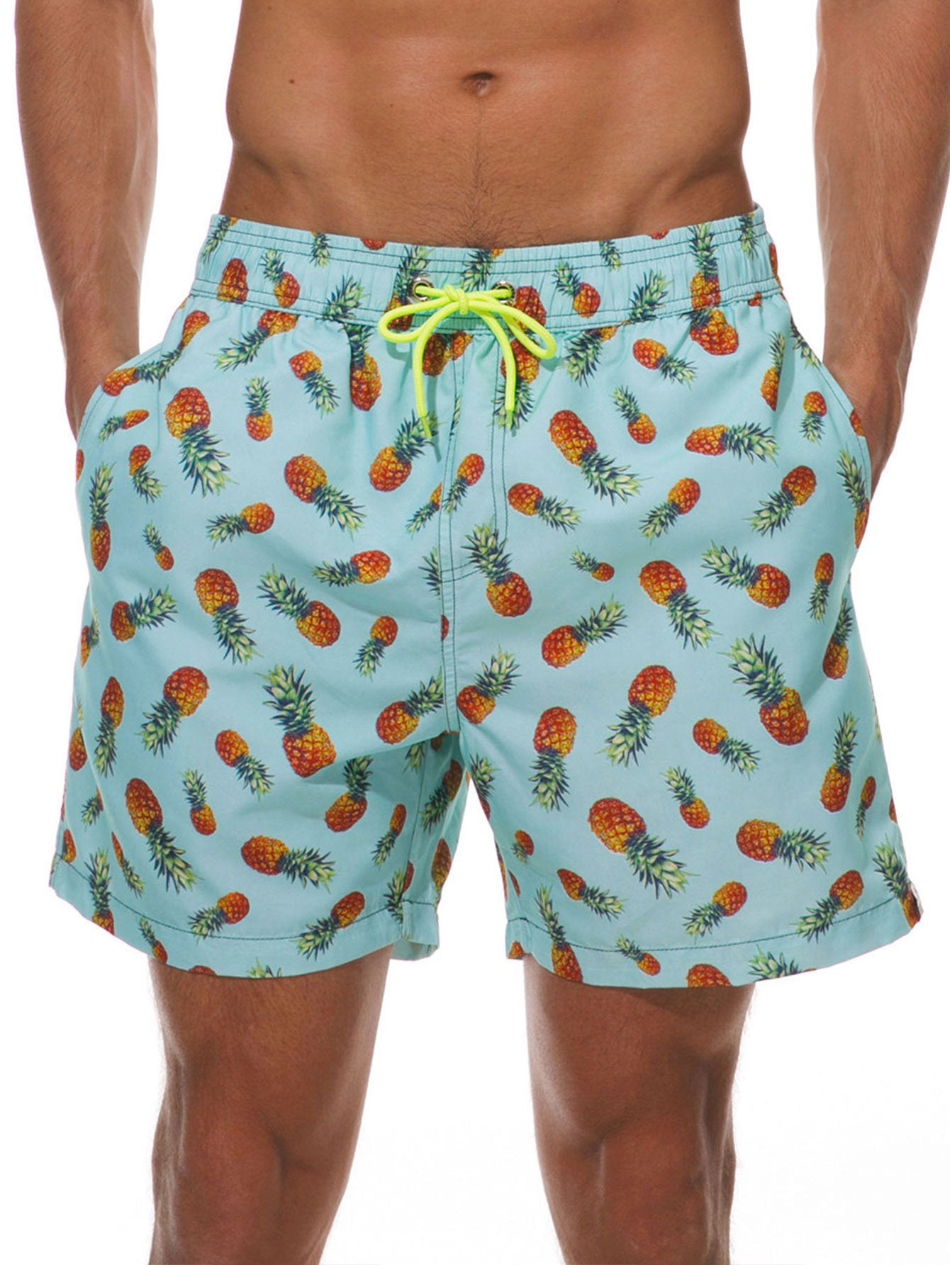 Short de bain imprimé ananas