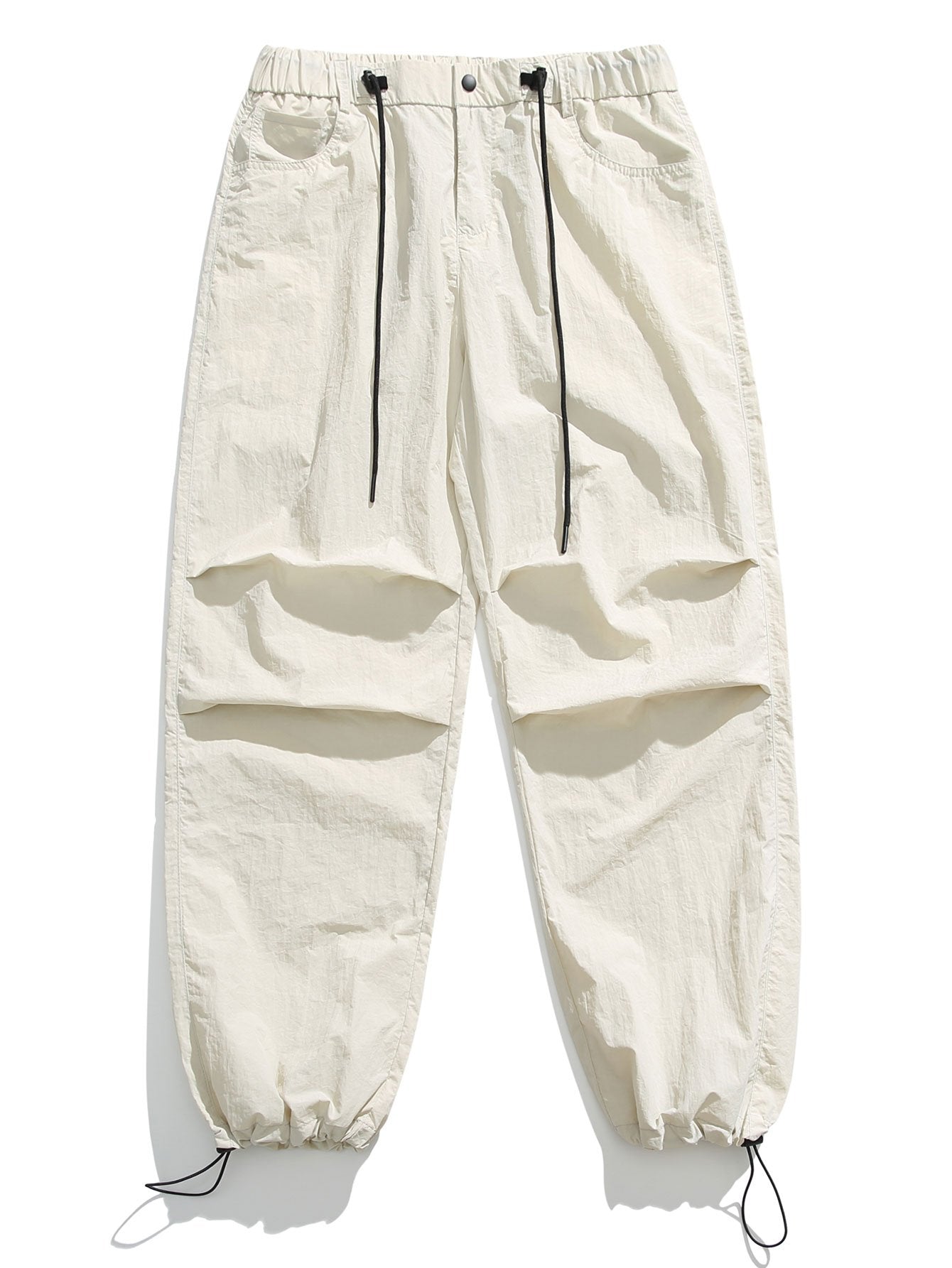 Elastic Waist Parachute Pants