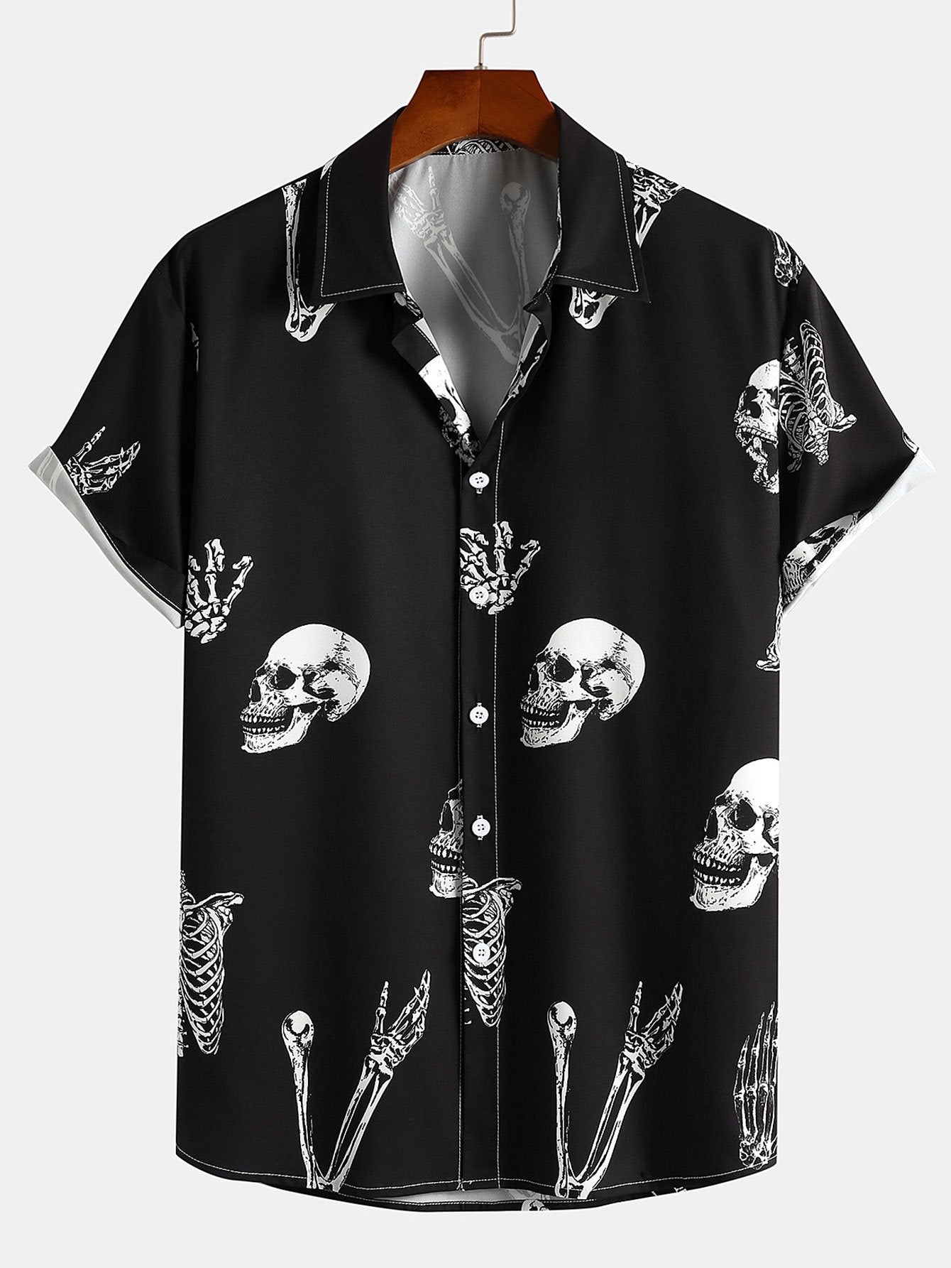 Chemise à imprimé tête de mort