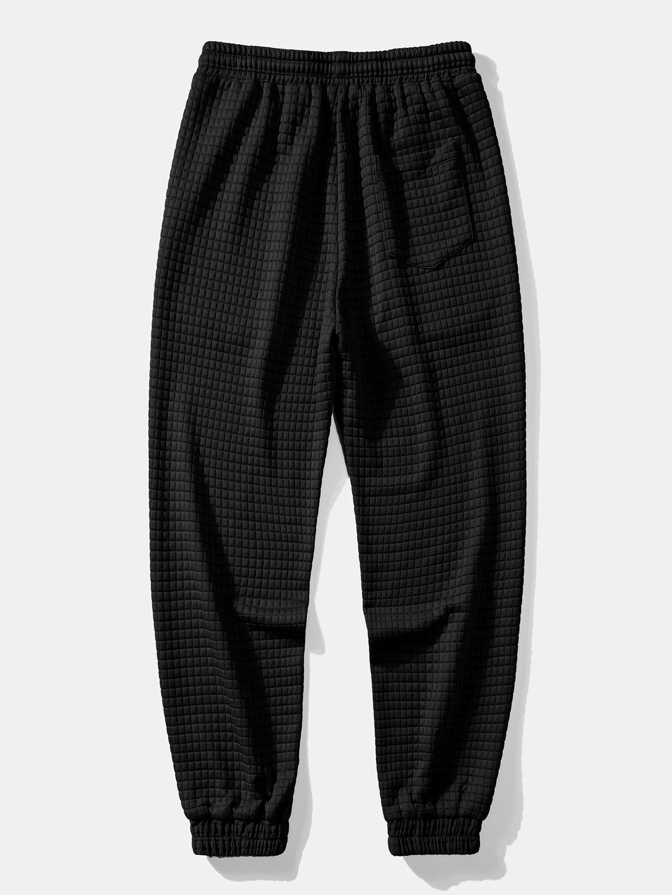 Drawstring Waffle Jogger Pants