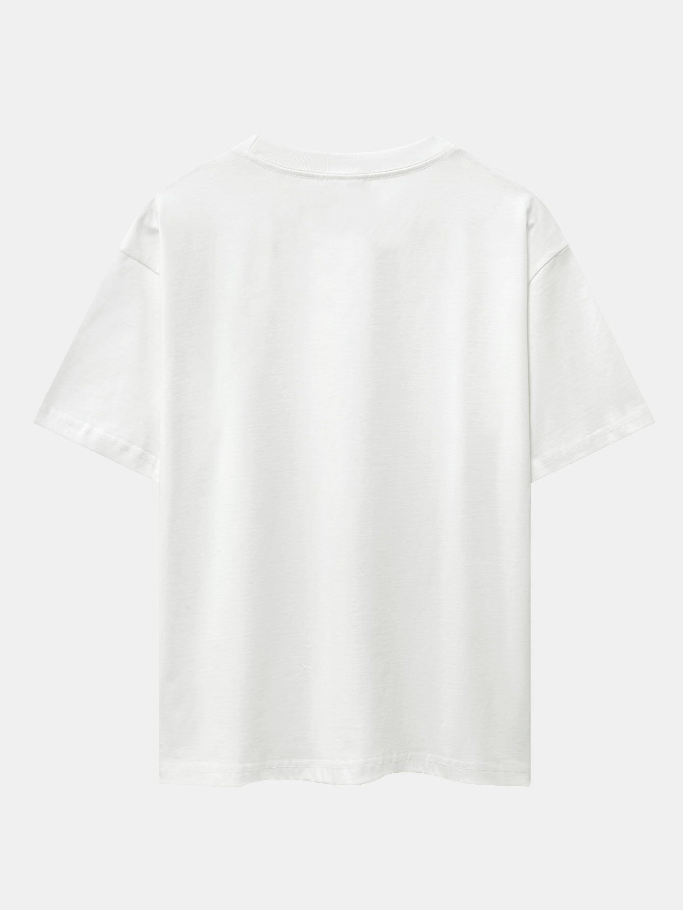 Slogan Print Drop Shoulder Oversize T-Shirt