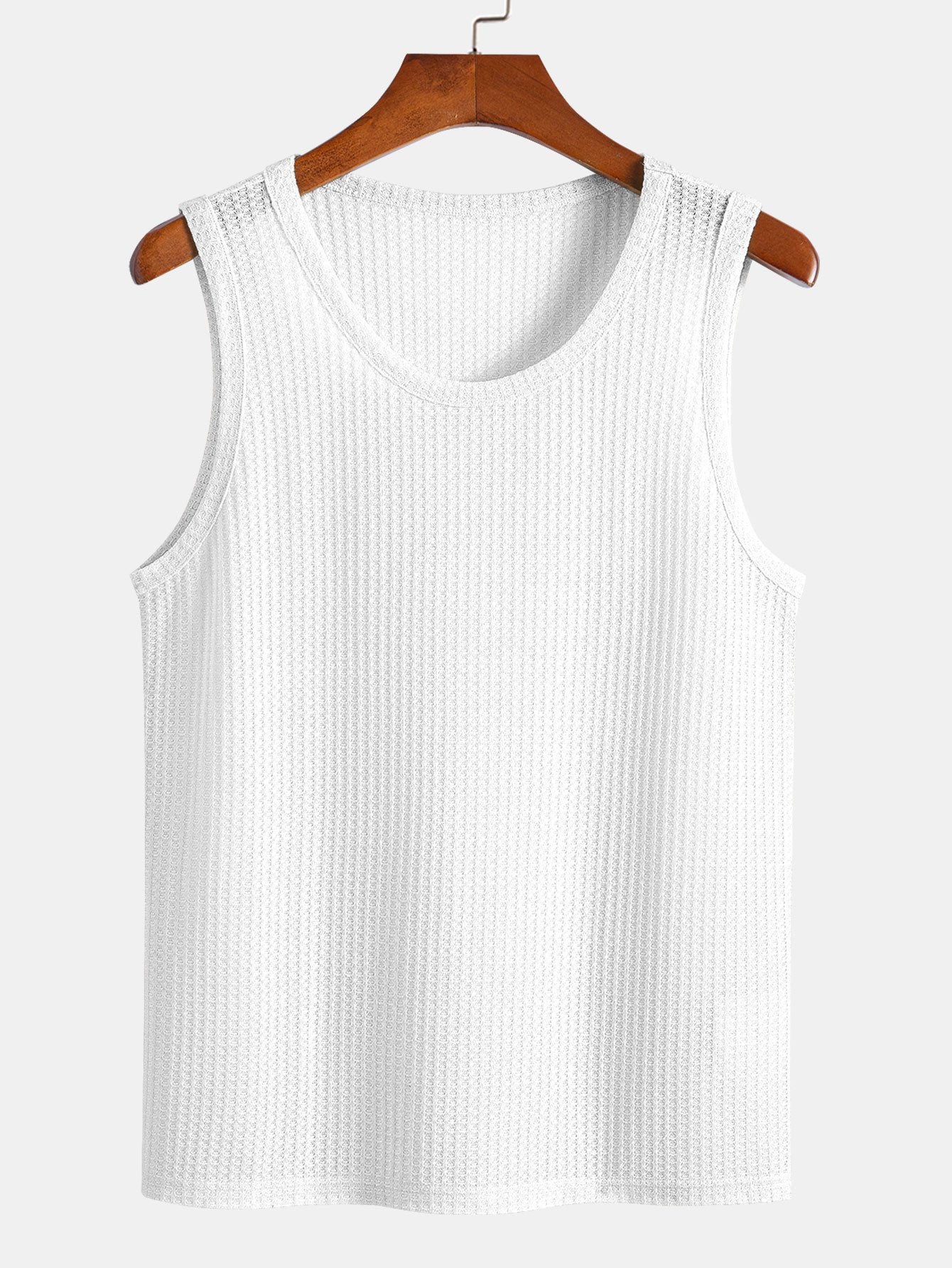 3 Pieces Waffle Knit Tank Top