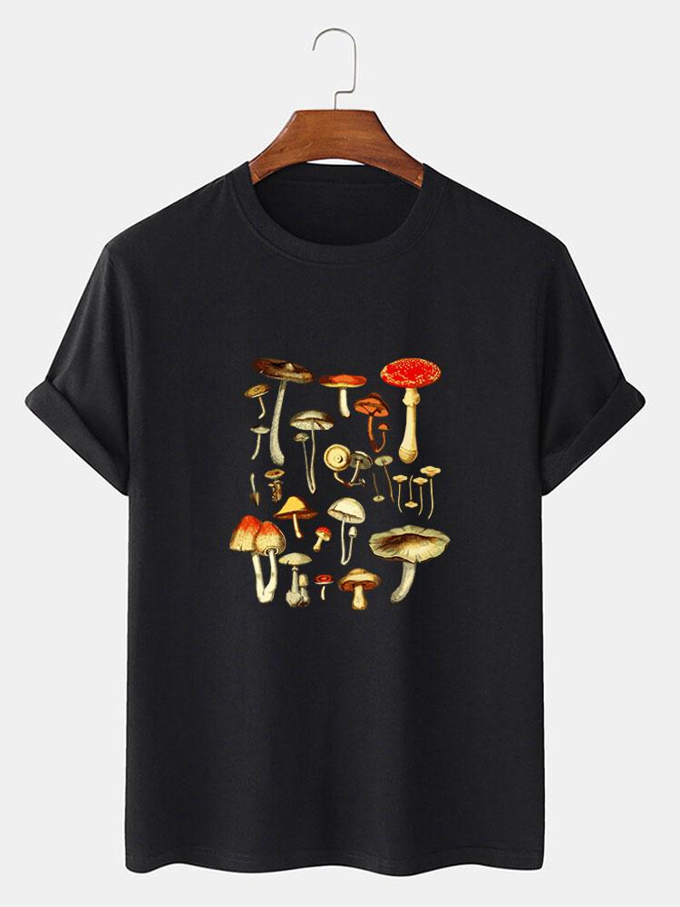 Mushroom Print T-Shirt