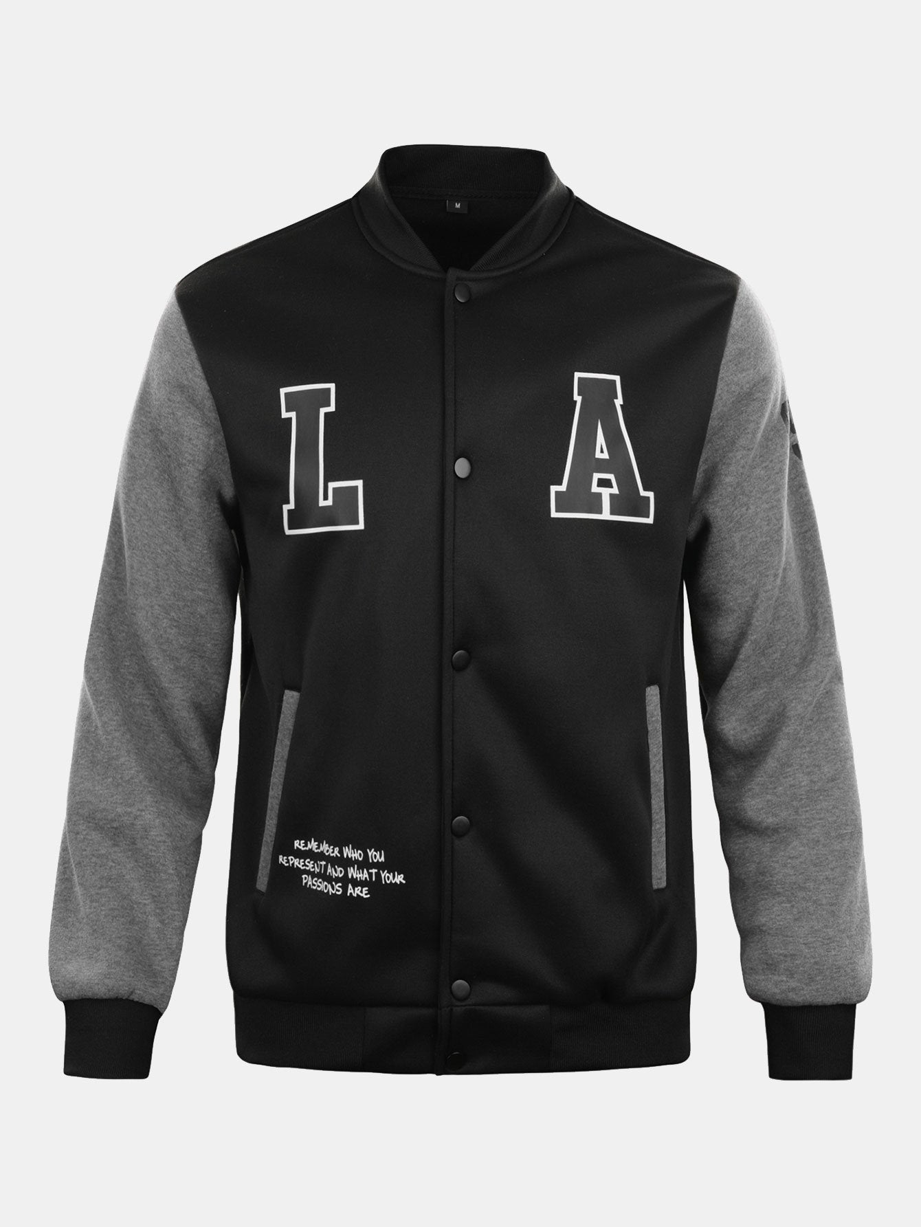 LA Print Baseball Jacket