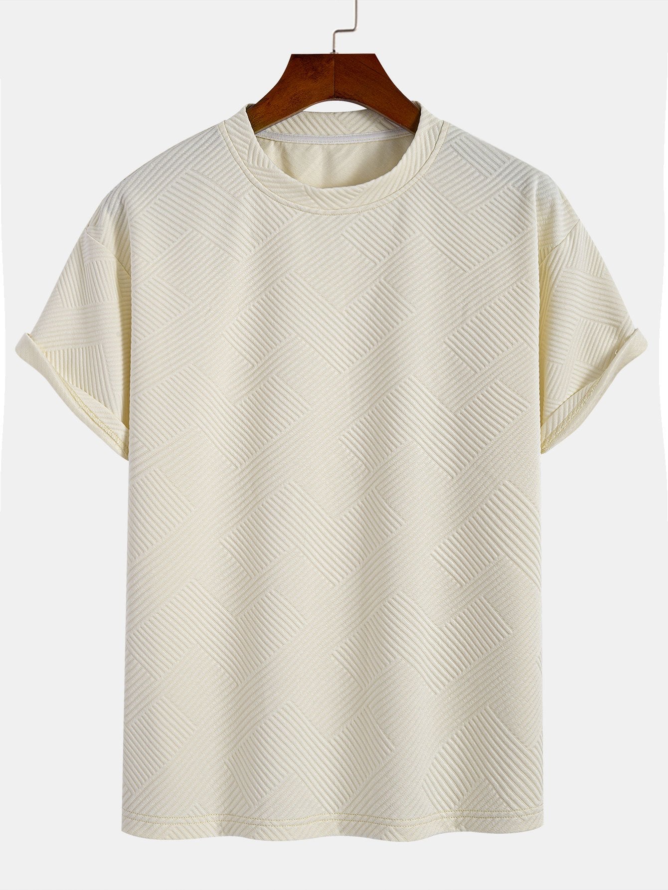 Oversize Stripe Jacquard T-Shirt