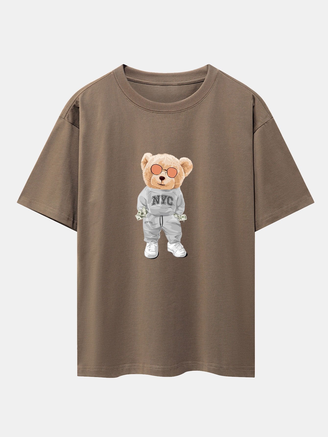 T-shirt oversize épais à imprimé Rich Bear