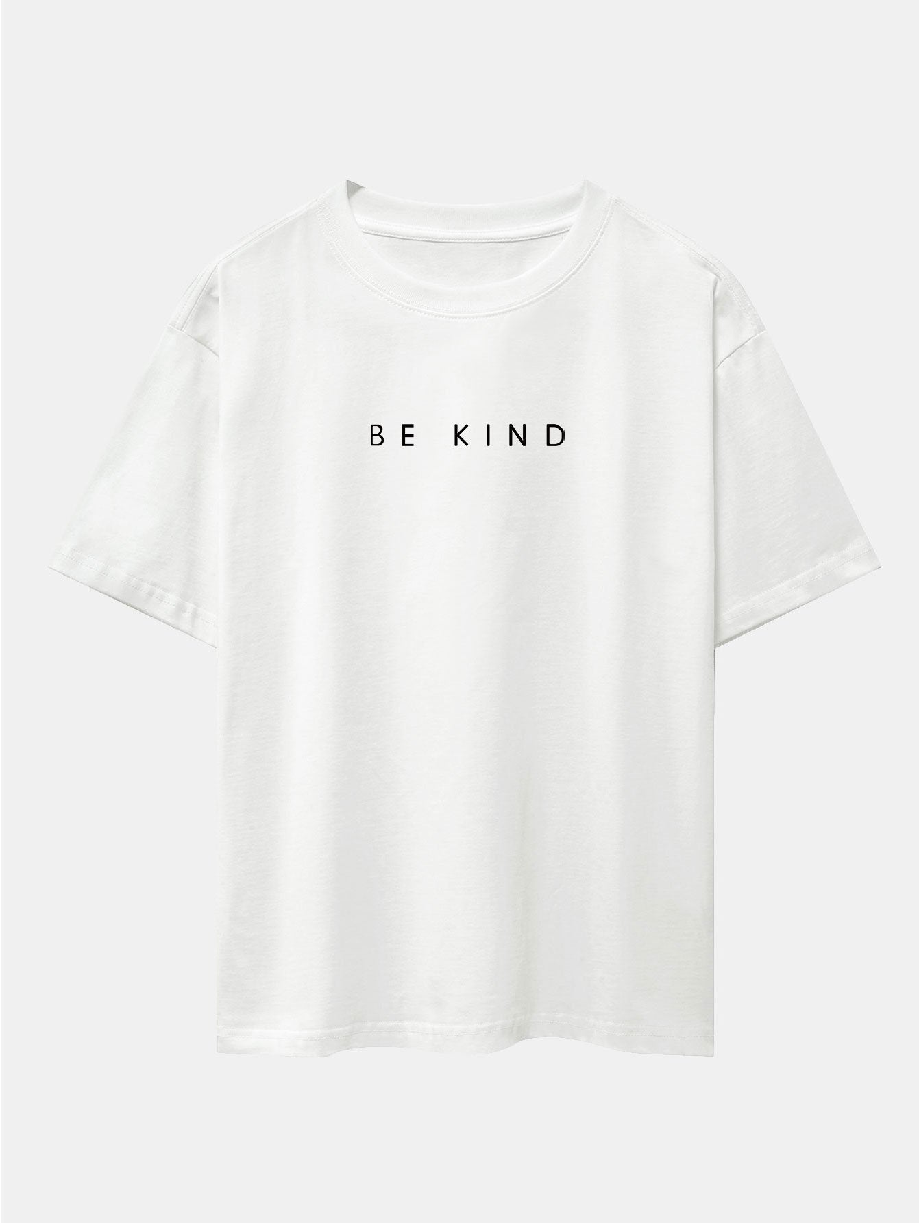 T-shirt oversize à épaules tombantes et slogan Be Kind imprimé