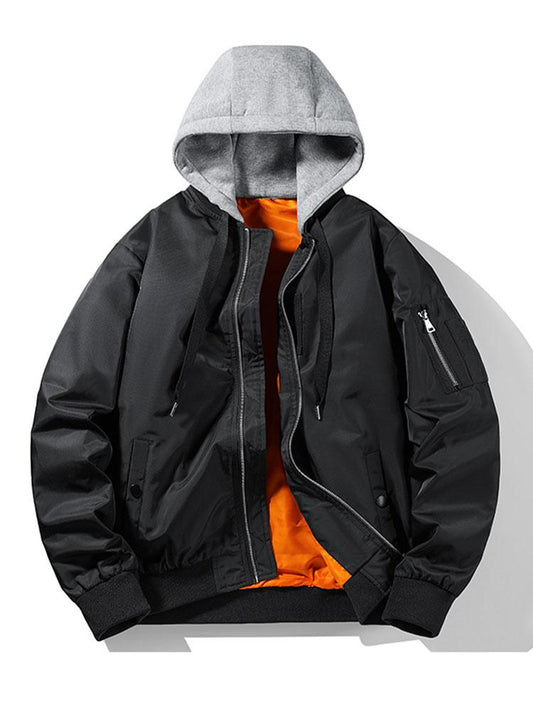 Hooded Bomber Jacket