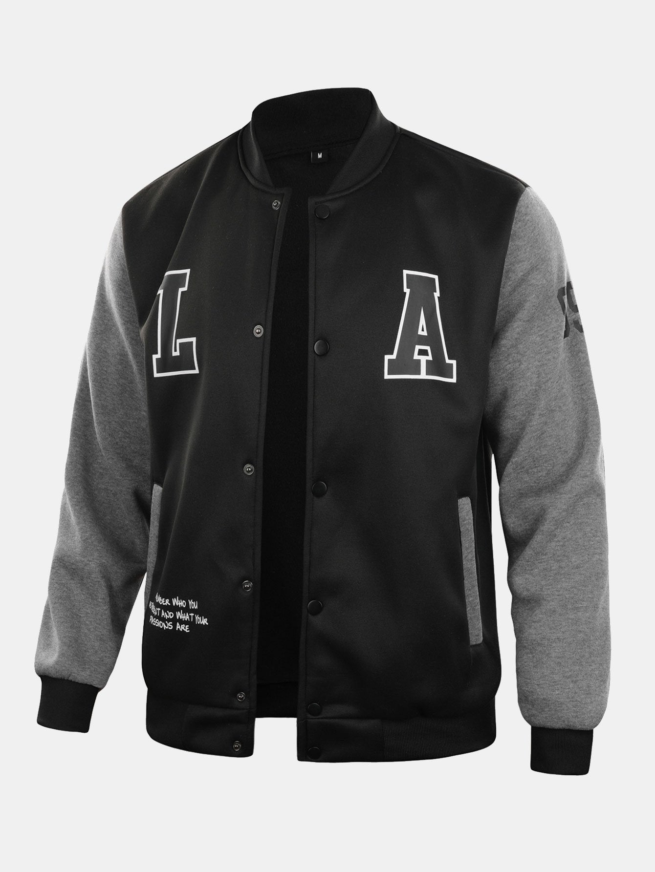 LA Print Baseball Jacket