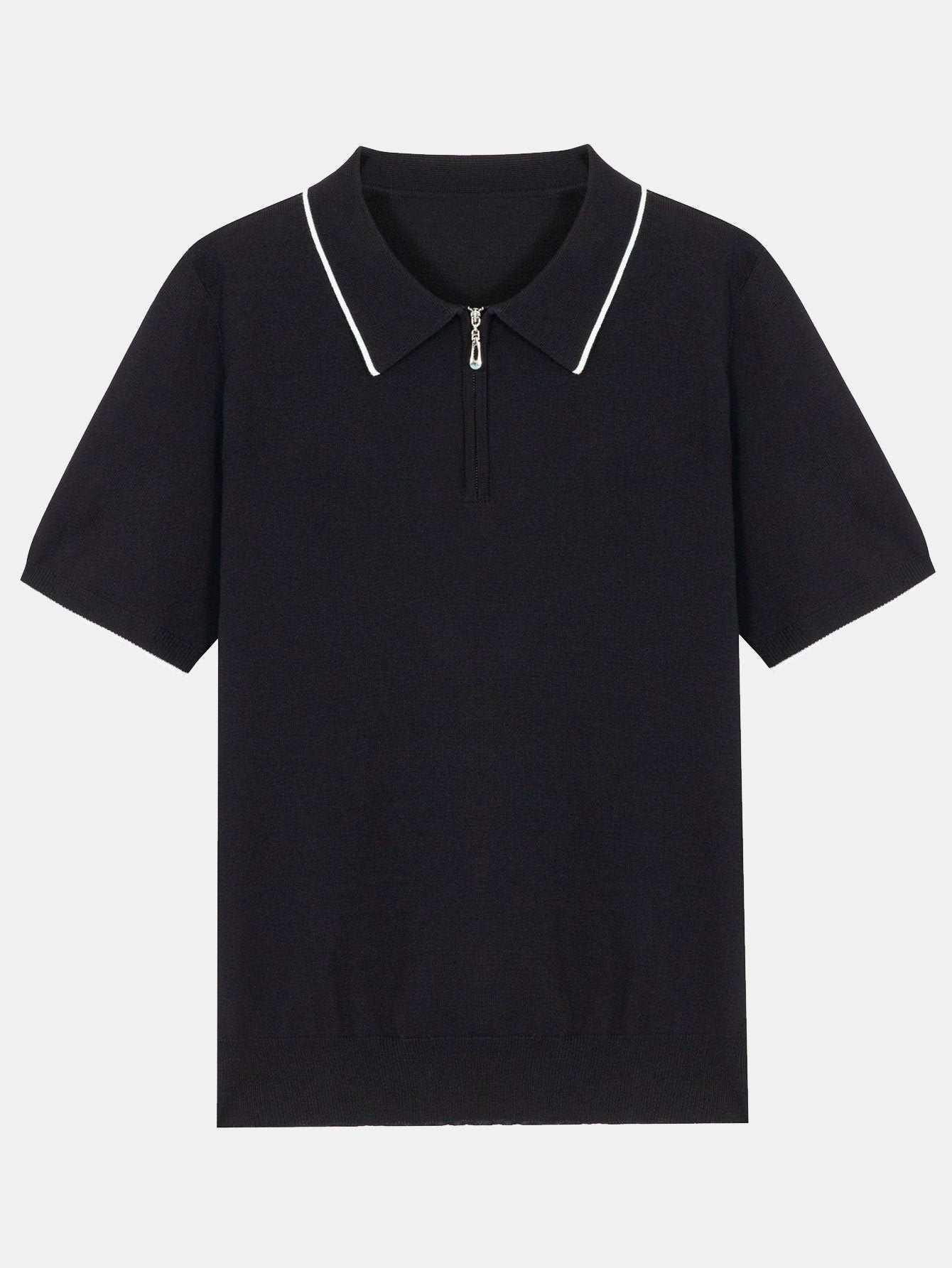 Polo pull zippé uni