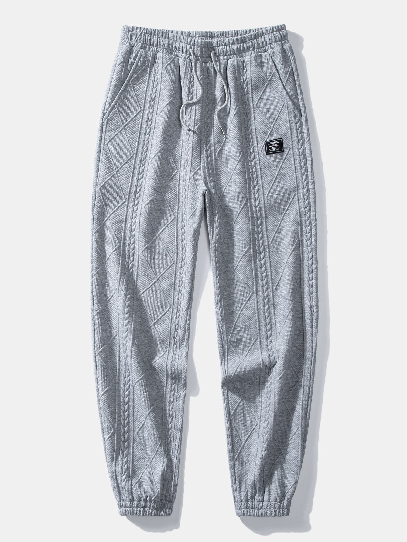 Geometric Jacquard Jogger Pants