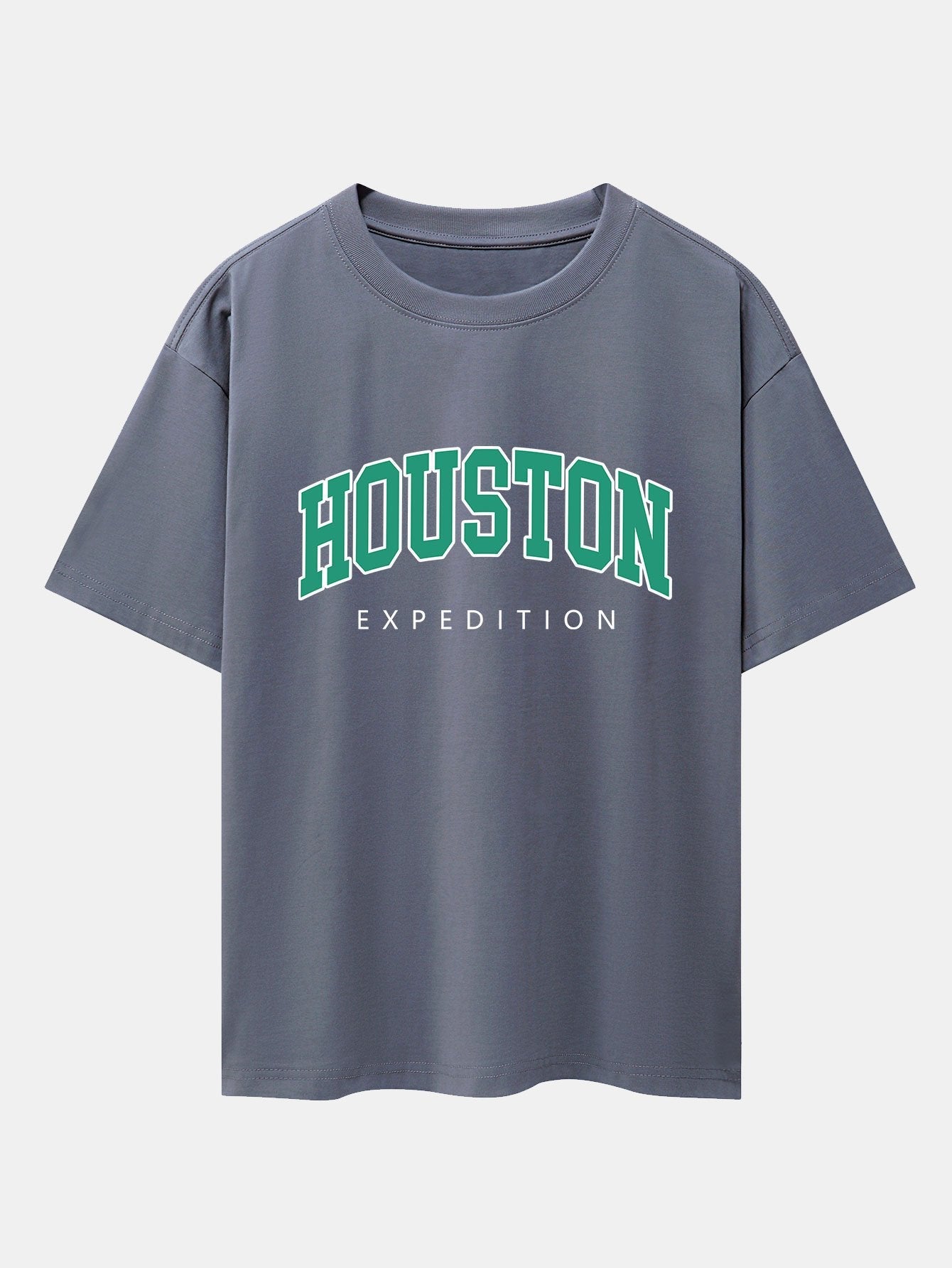 Houston Print Drop Shoulder Oversize T-Shirt