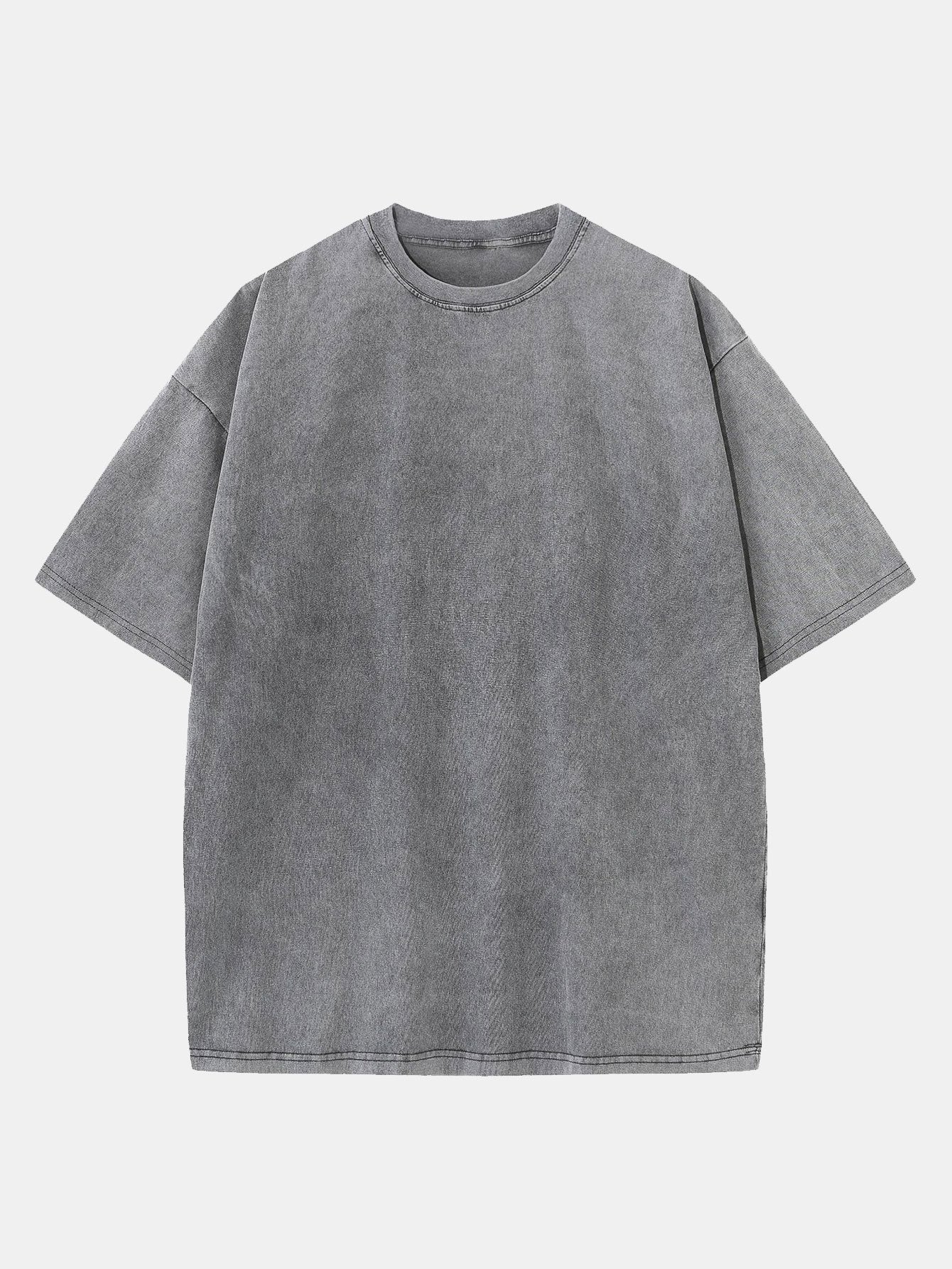 Washed Distressed Drop Shoulder T-Shirt