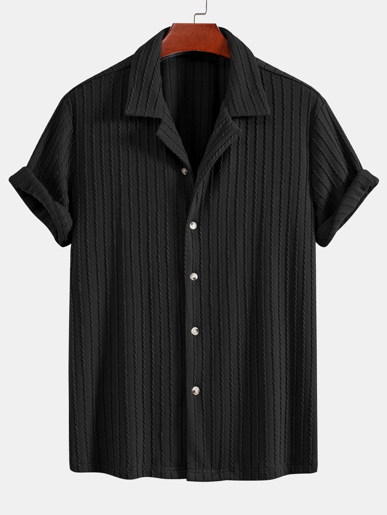 Chemise cubaine côtelée