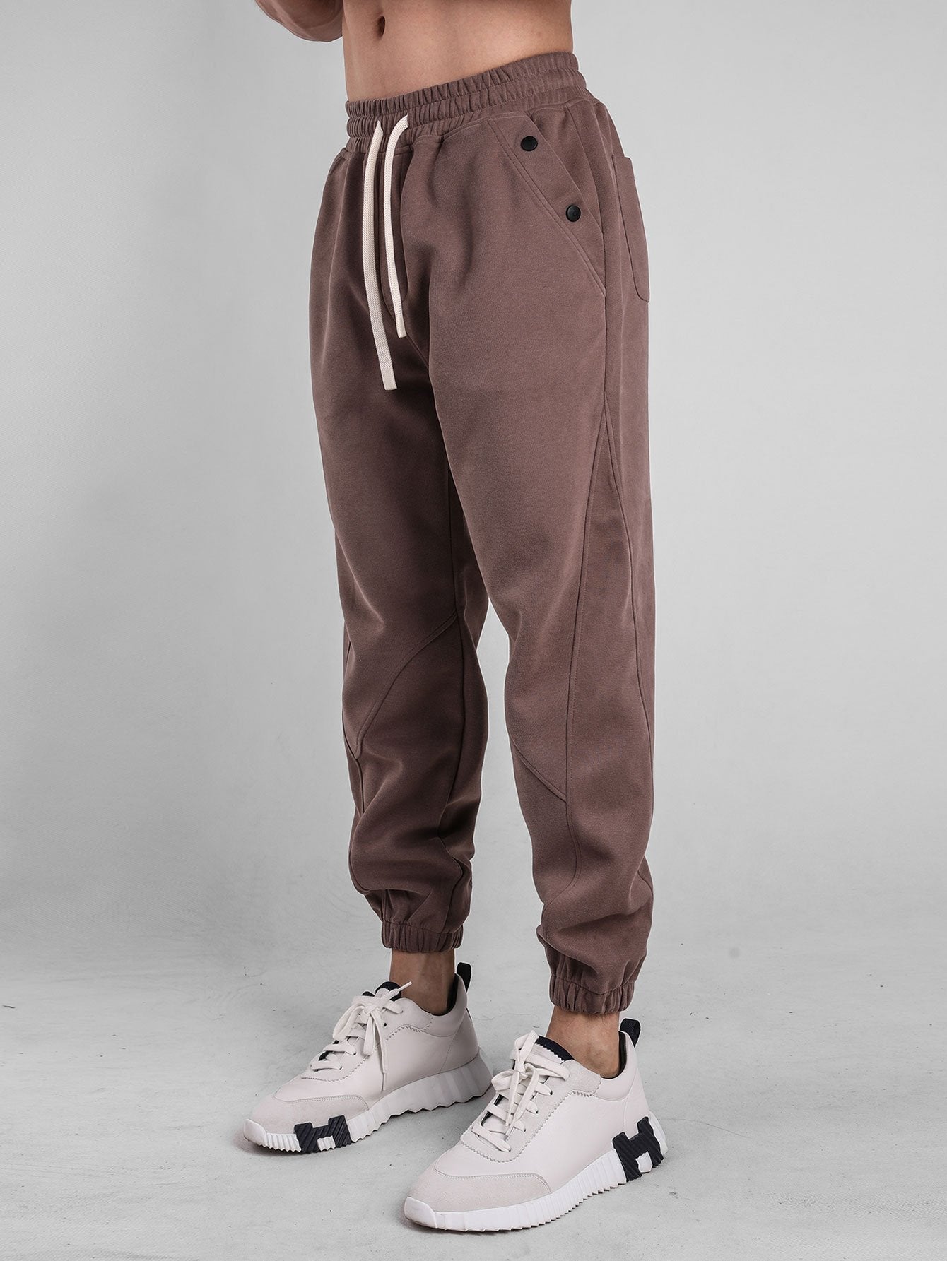 Button Pocket Jogger Pants