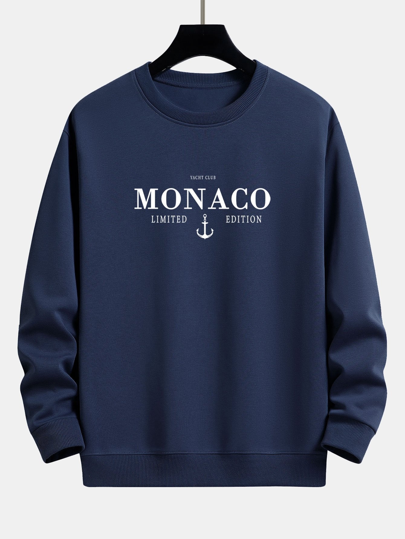 Monaco Slogan Print Relax Fit Sweatshirt