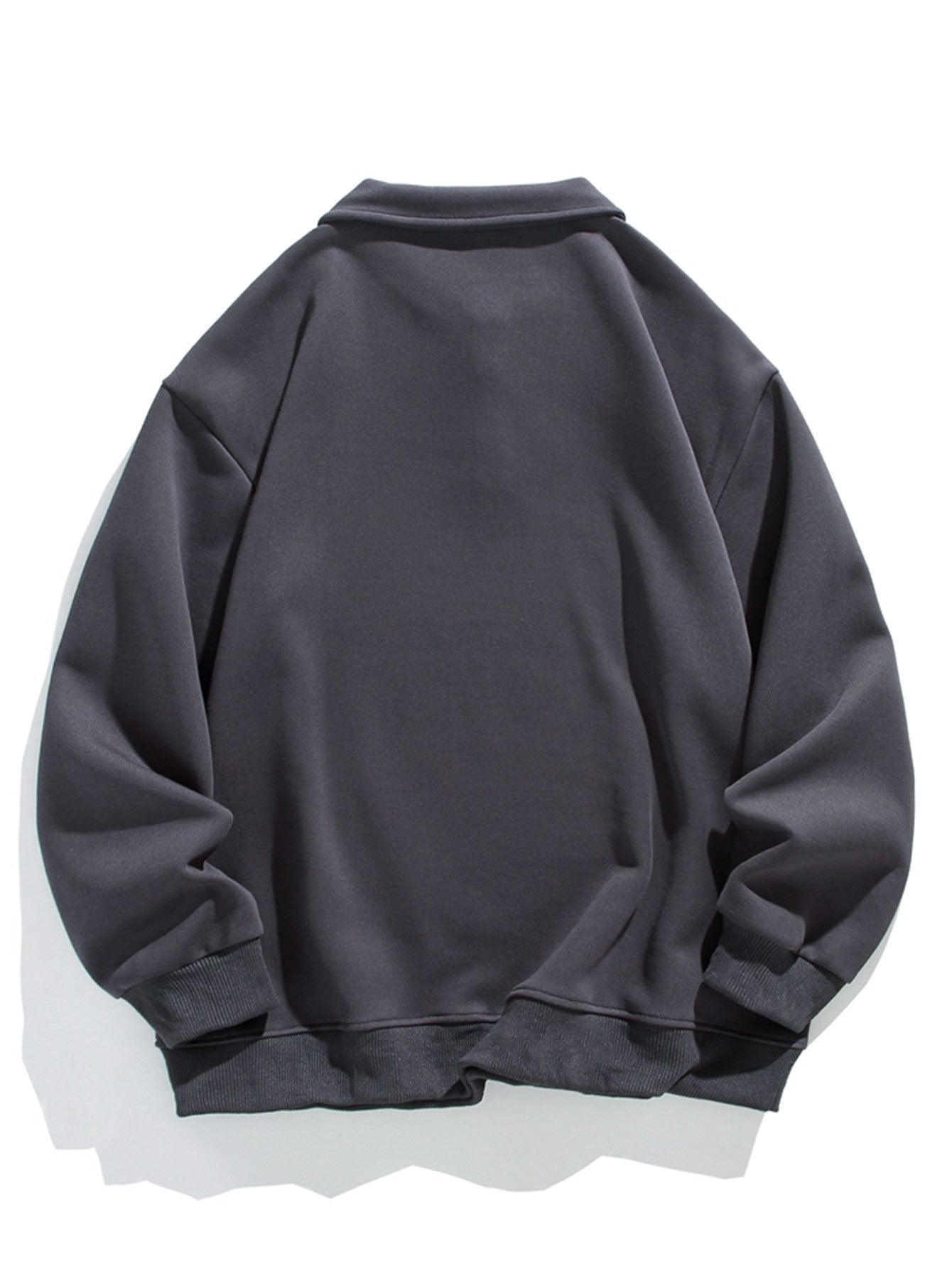 Relax Fit Basic Polo Sweatshirt