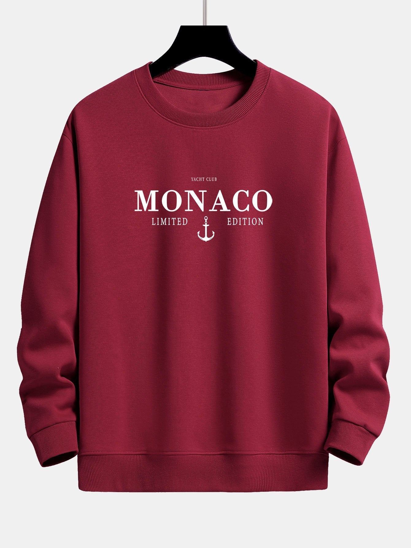 Monaco Slogan Print Relax Fit Sweatshirt