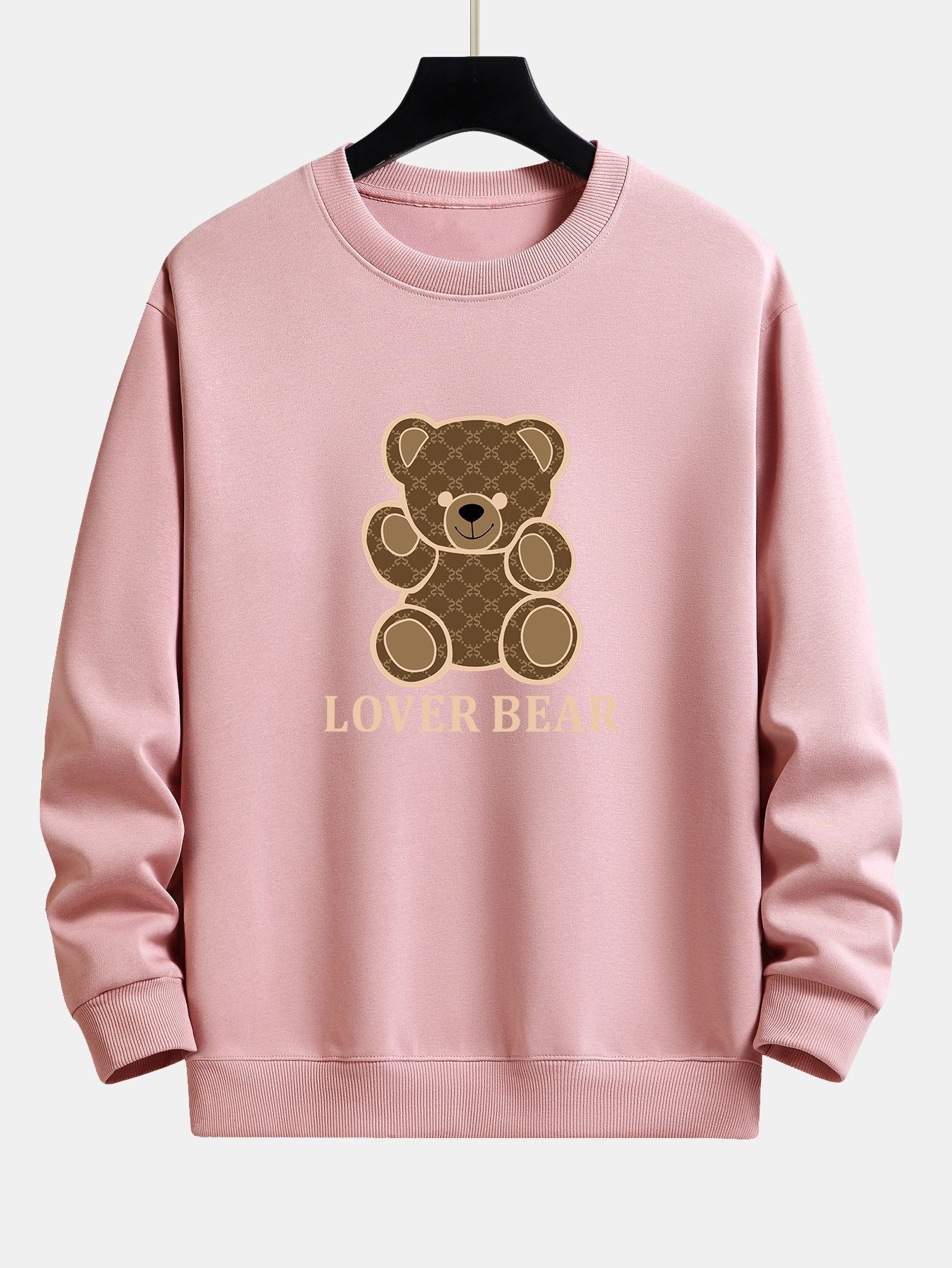 Sweat-shirt coupe décontractée à imprimé Lover Bear