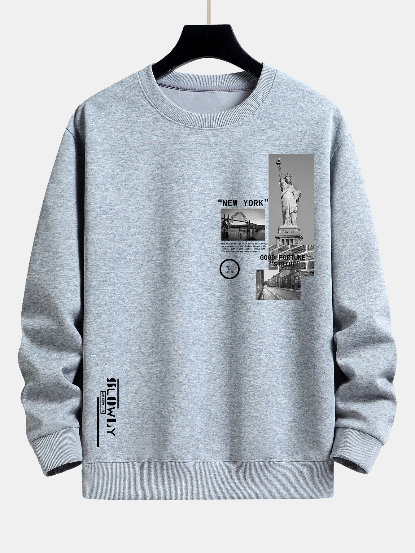 New York Architecture Print Relax Fit Sweatshirt