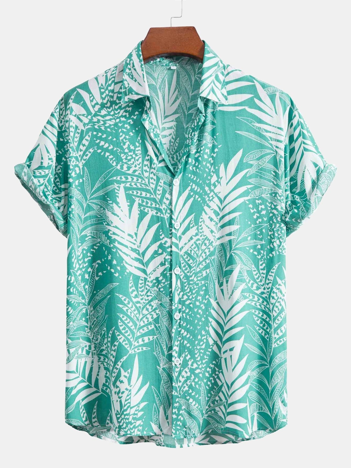 Viscose Leaf Print Shirt