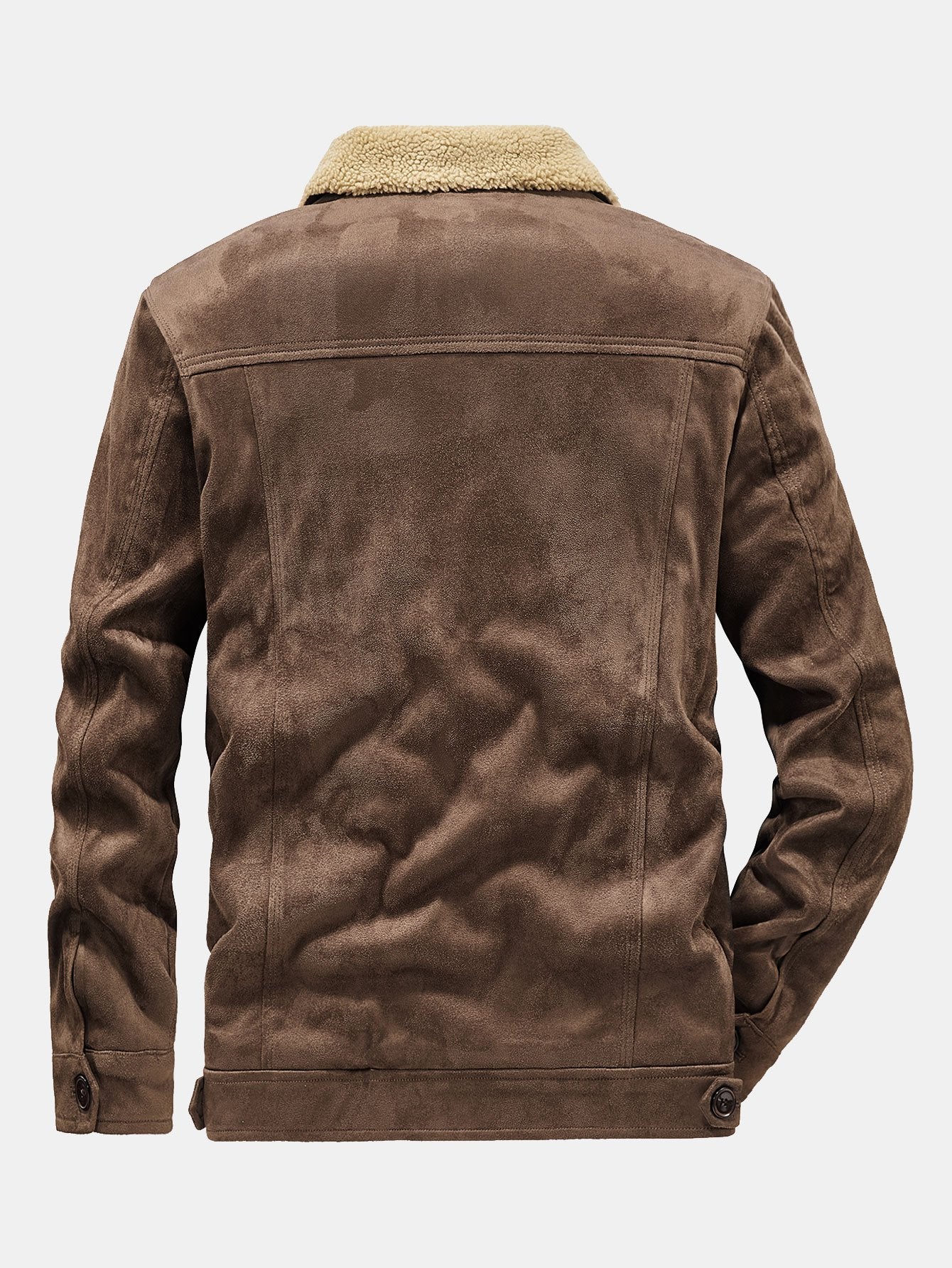 Teddy Lined Faux Suede Jacket