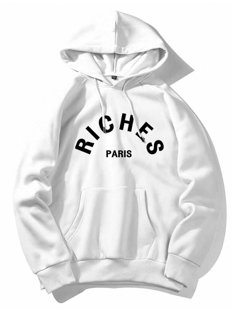 Sweat à capuche imprimé Rich Paris