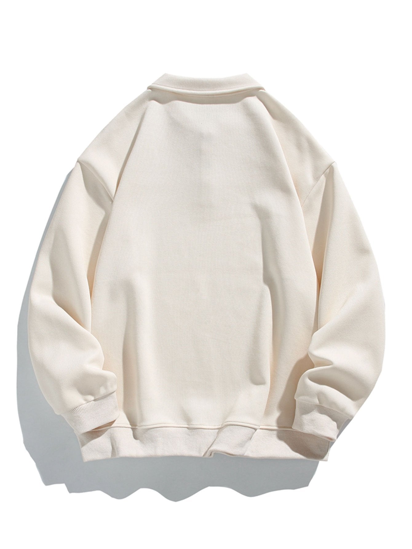 Relax Fit Basic Polo Sweatshirt