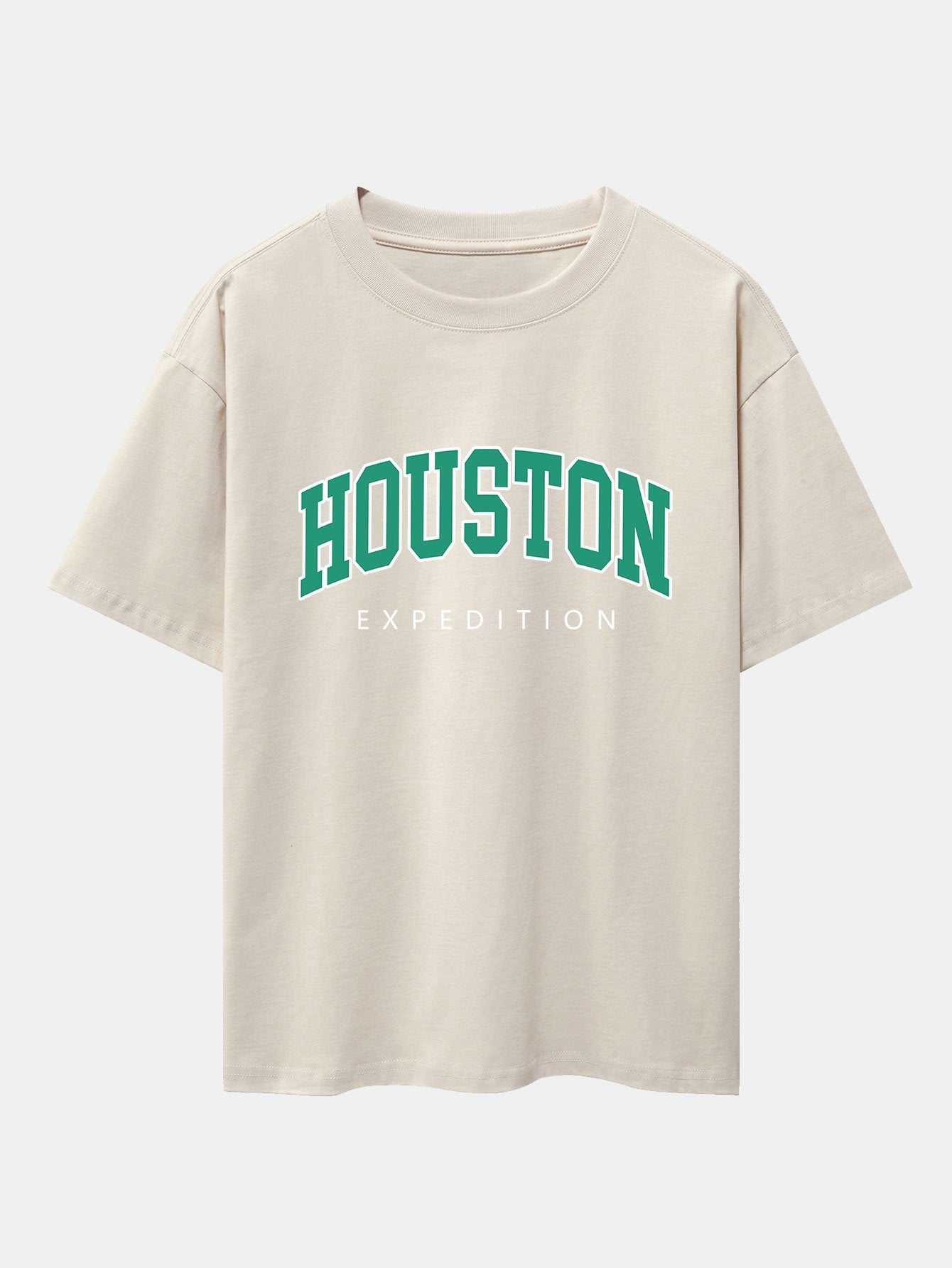 Houston Print Drop Shoulder Oversize T-Shirt