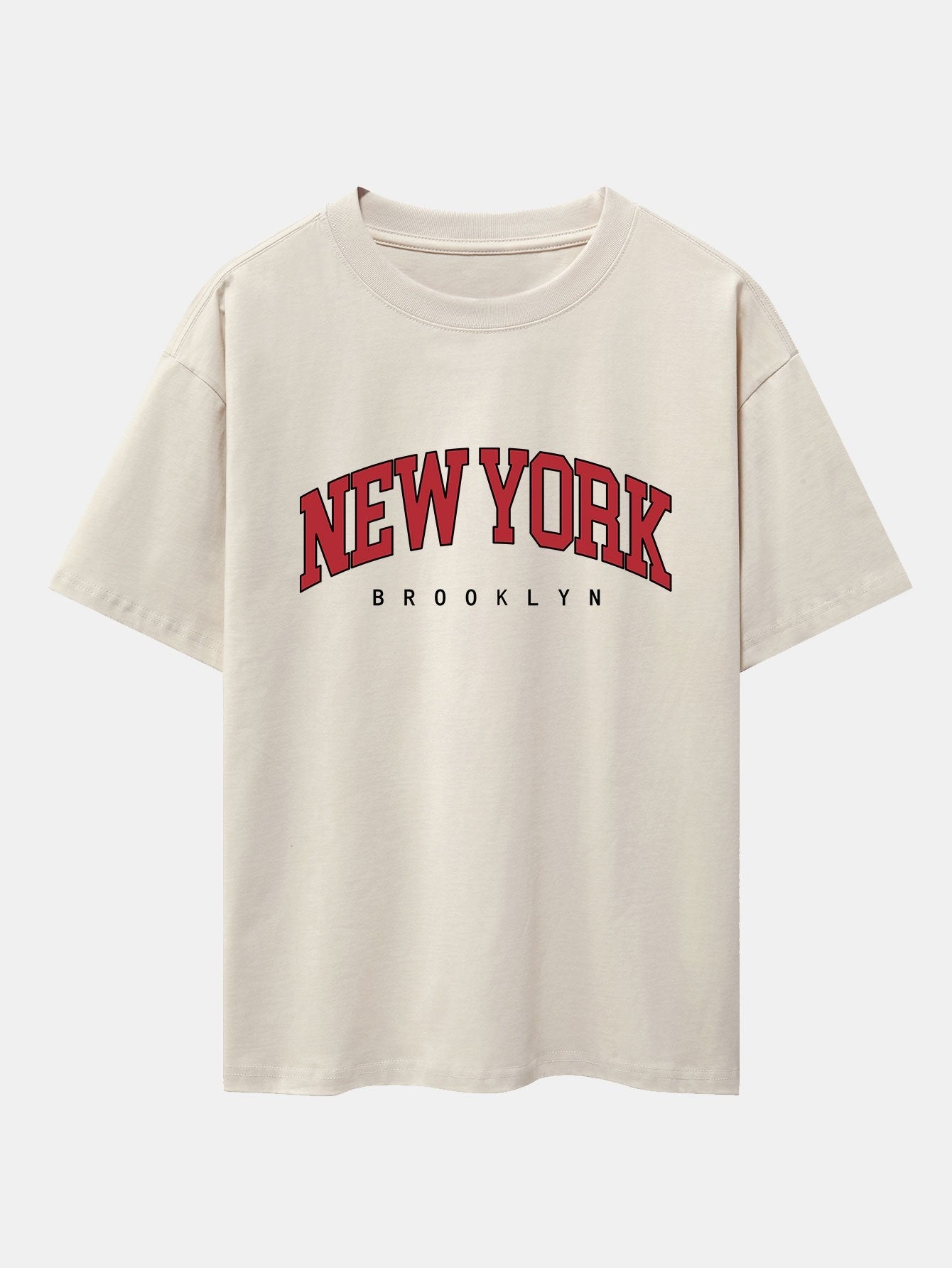 New York Print Drop Shoulder Oversize T-Shirt