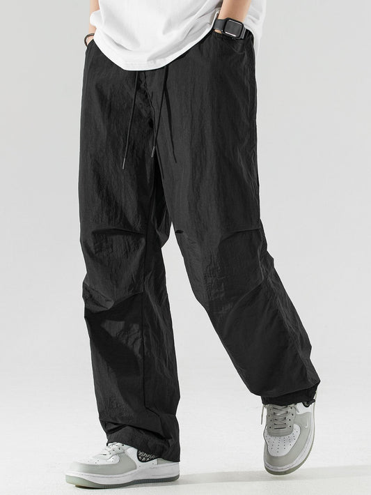 Elastic Waist Parachute Pants