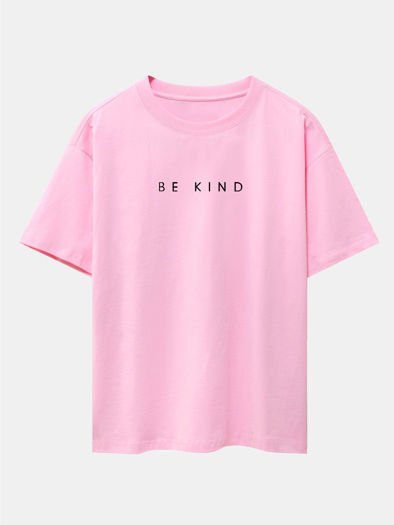 T-shirt oversize à épaules tombantes et slogan Be Kind imprimé