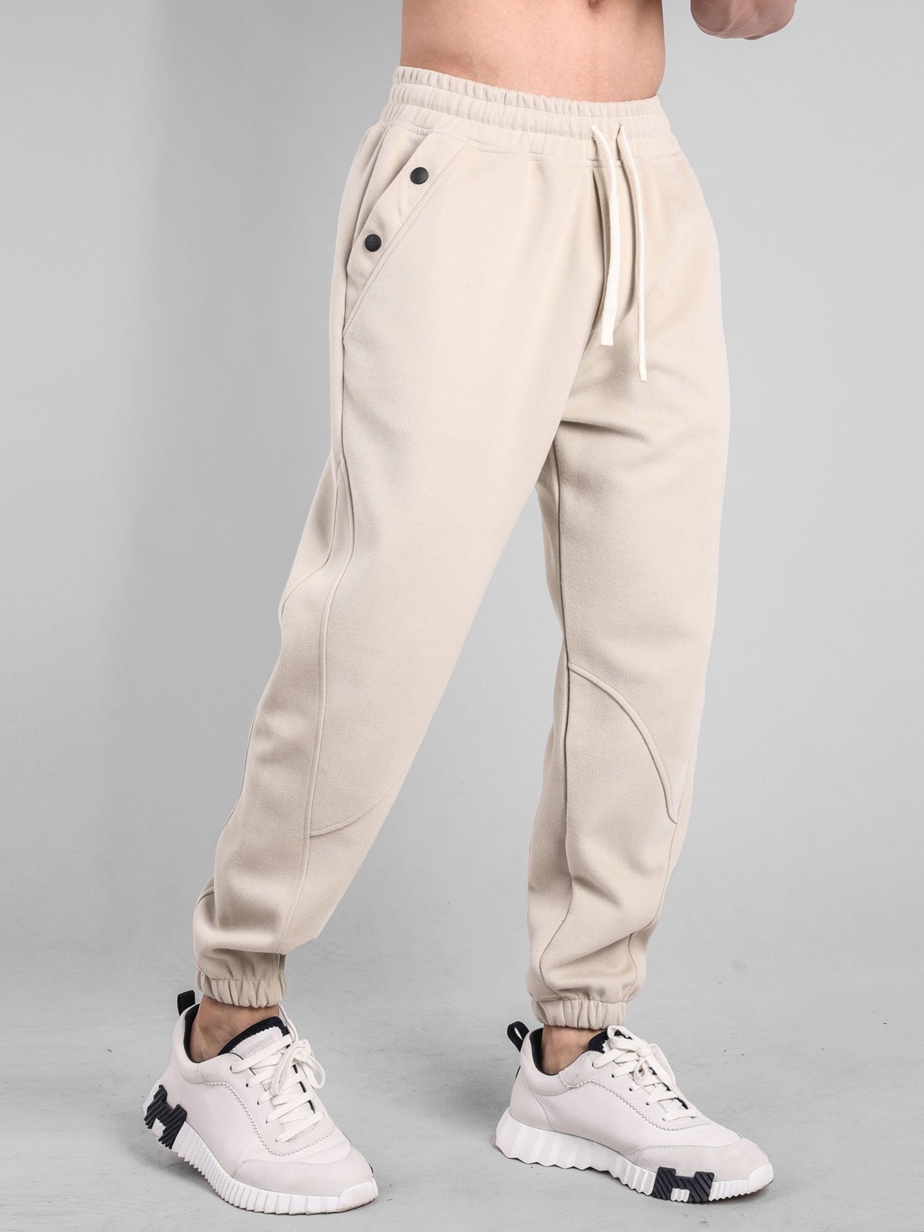 Button Pocket Jogger Pants