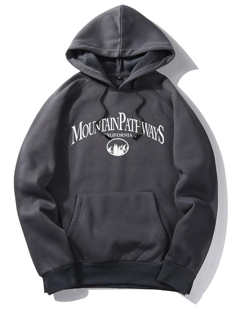 Mountain Pathways Print Hoodie