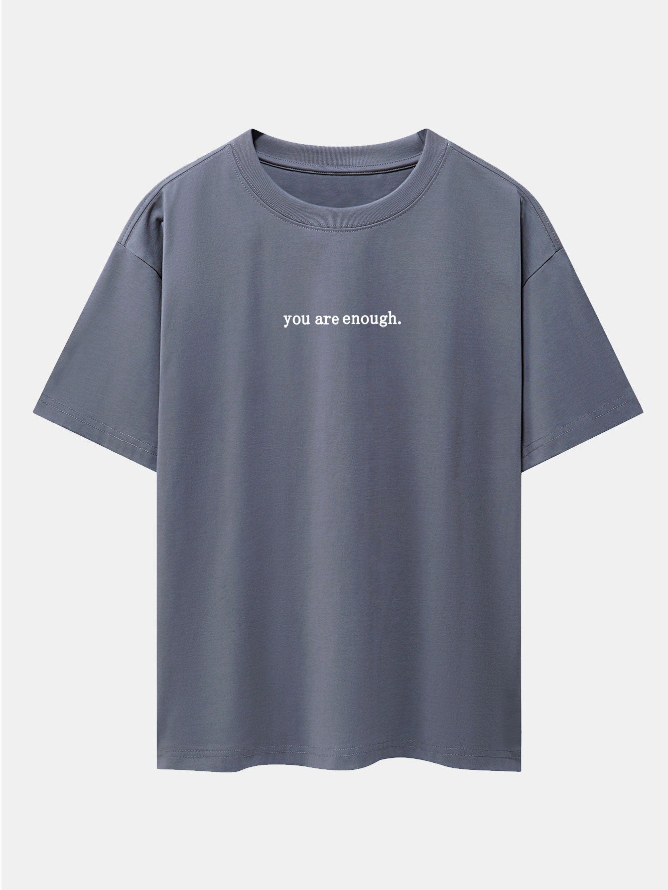 T-shirt oversize à épaules tombantes et slogan imprimé au dos 