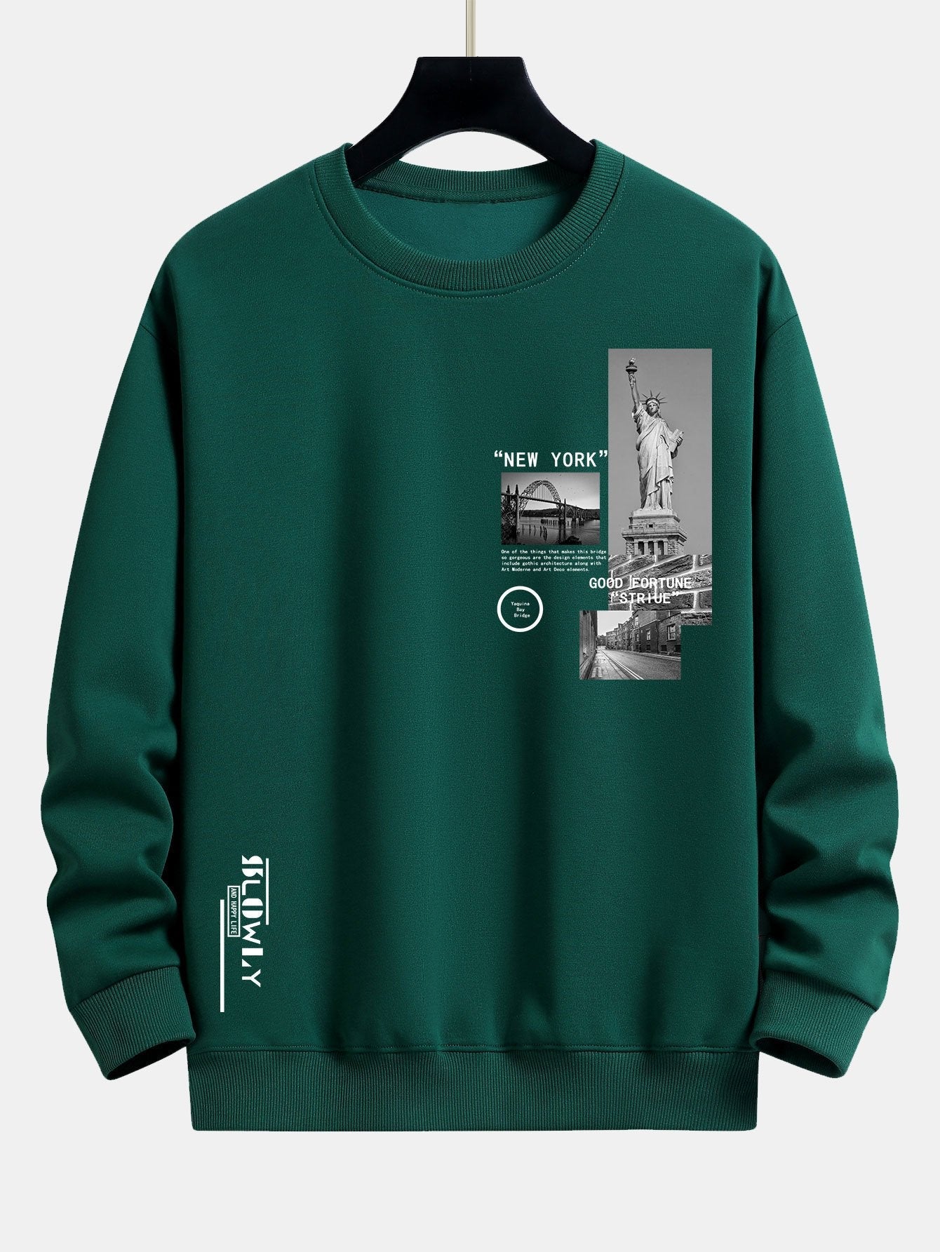 New York Architecture Print Relax Fit Sweatshirt