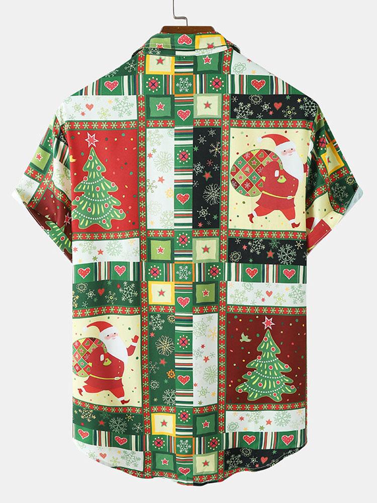 Chemise de Noël à manches courtes