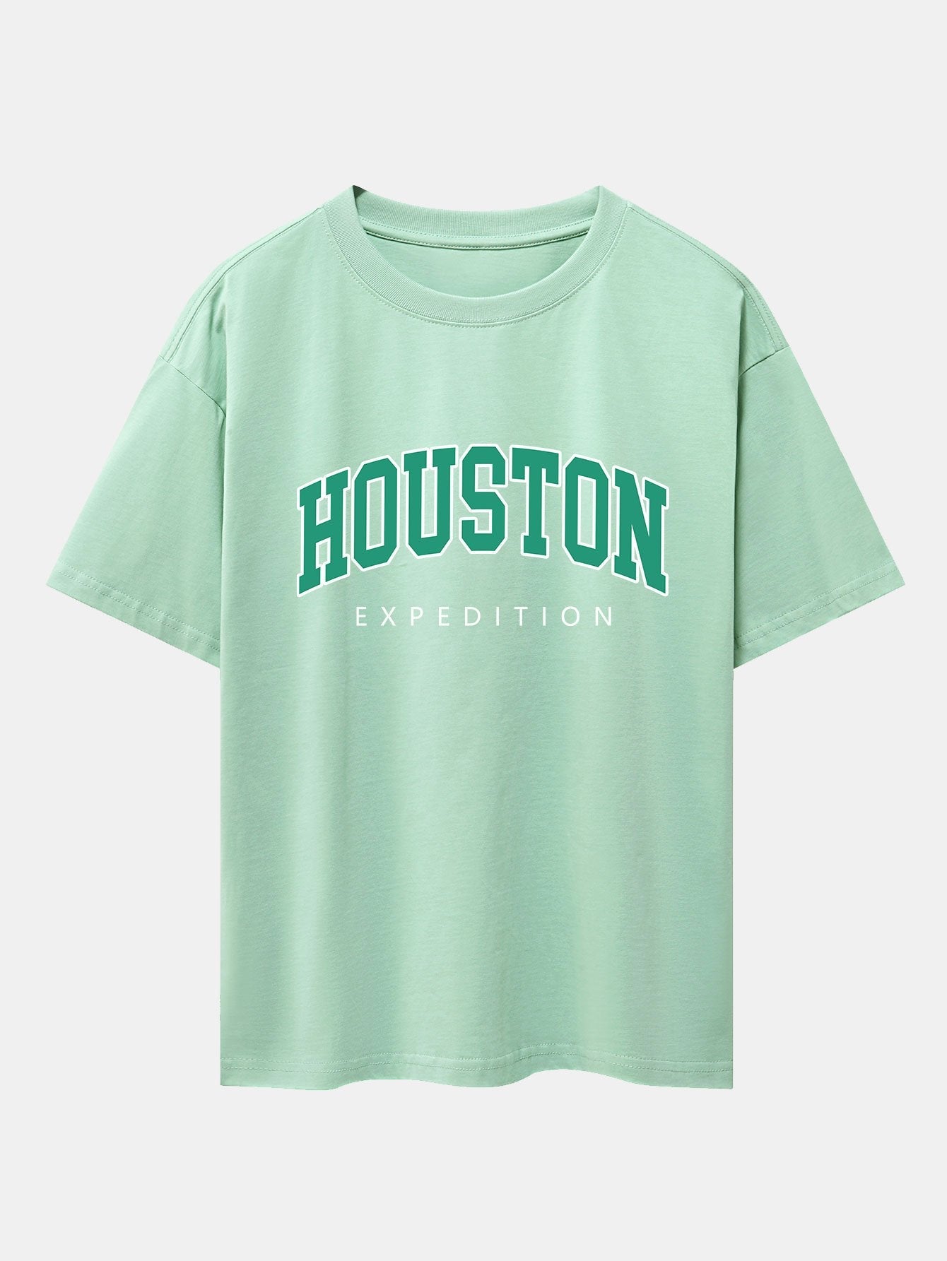 Houston Print Drop Shoulder Oversize T-Shirt