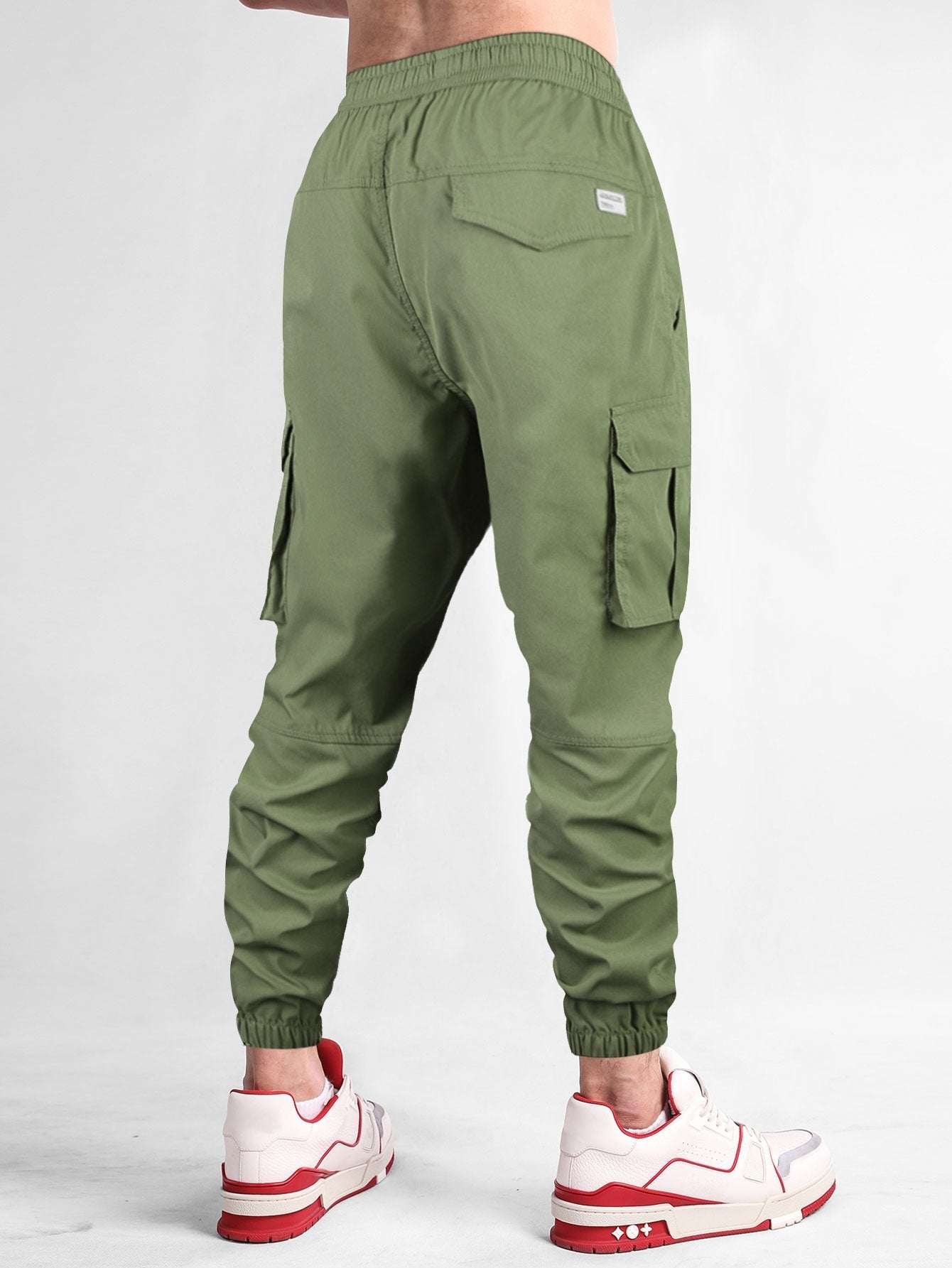 Drawstring Cargo Jogging Pants