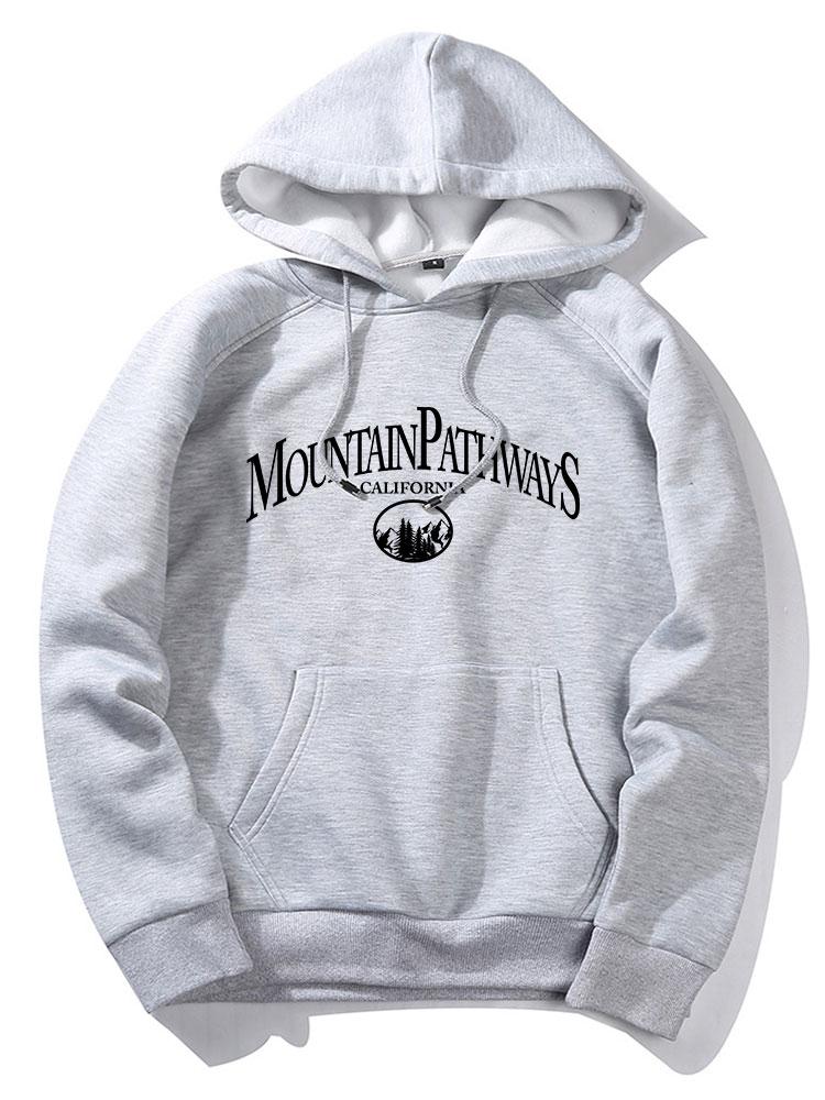 Mountain Pathways Print Hoodie