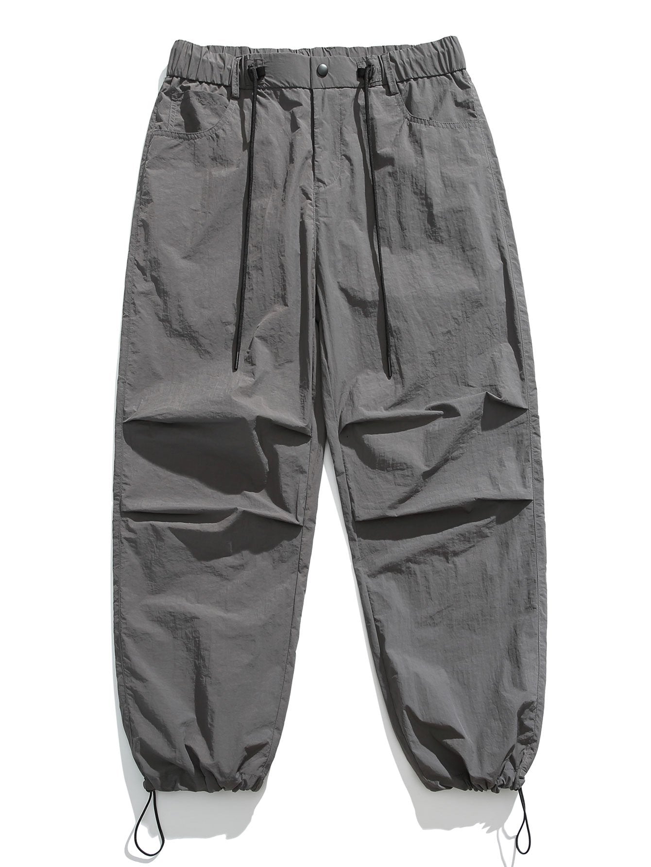 Elastic Waist Parachute Pants